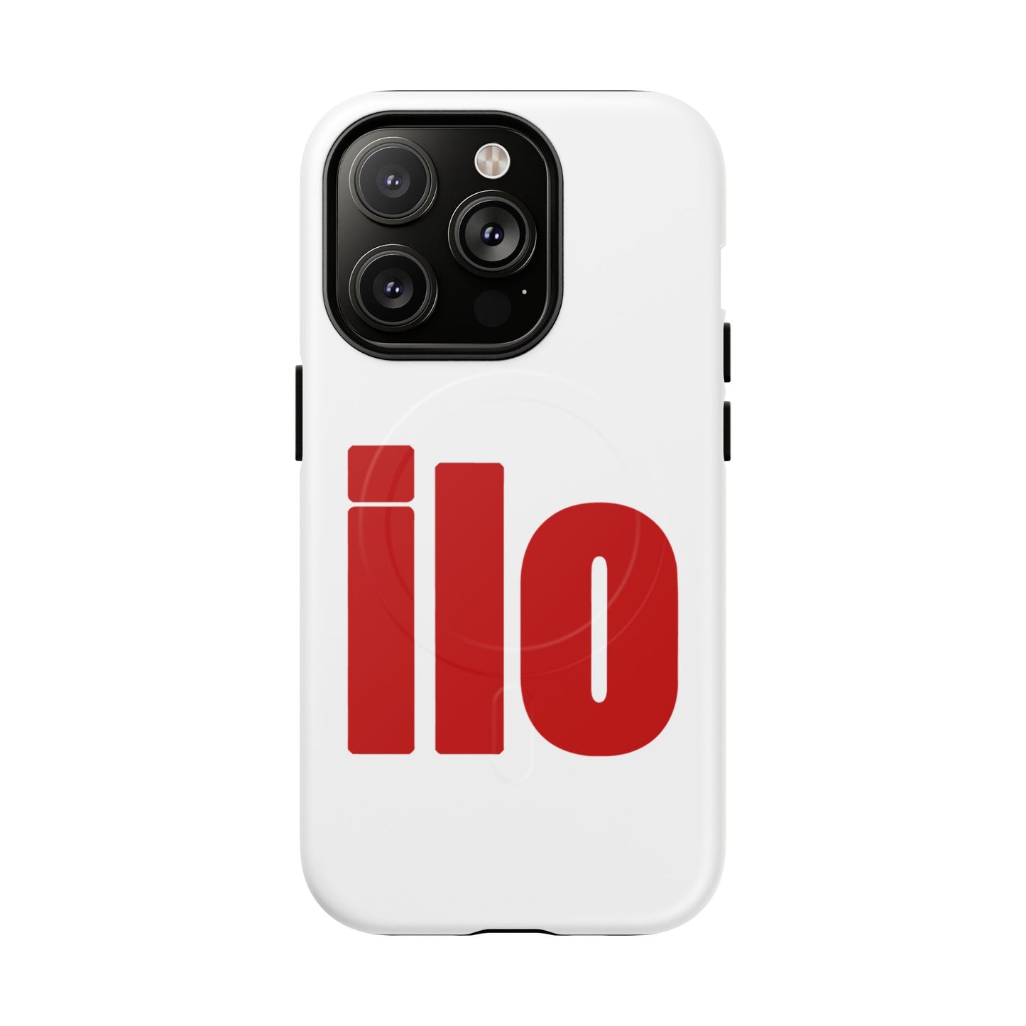 ILO Bold Red Block Tough Magnetic Case