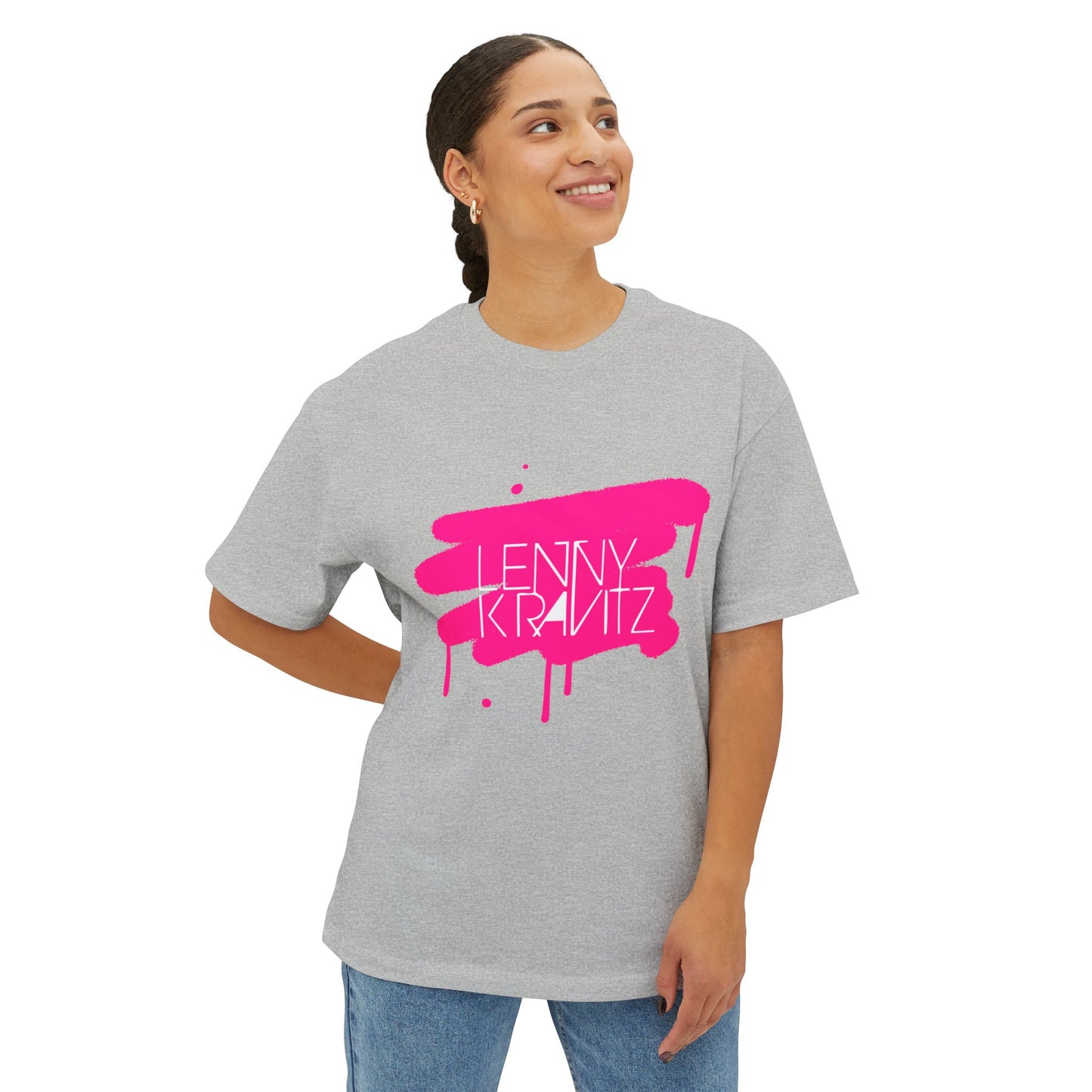 Electric Graffiti Drip Unisex Oversized Boxy tee