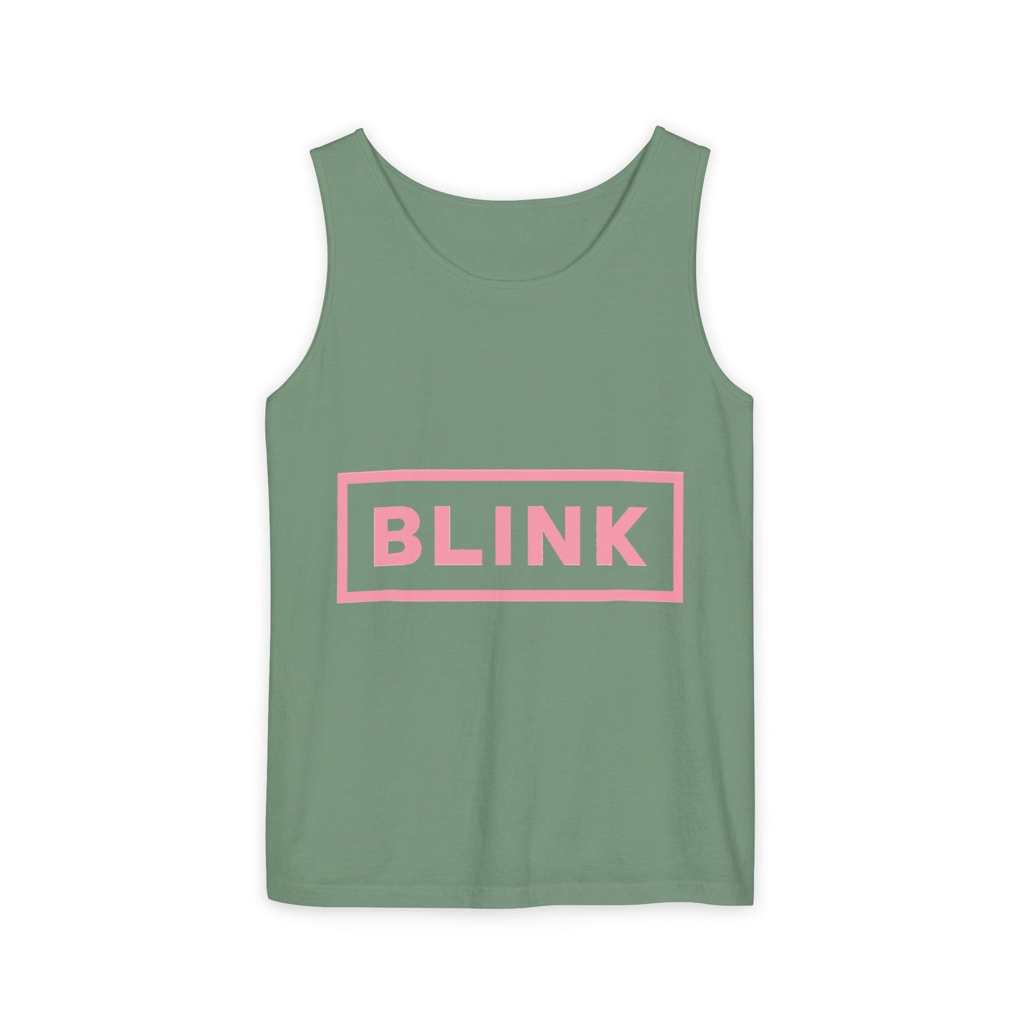 Minimal BLINK Logo – Dyed Tank Top