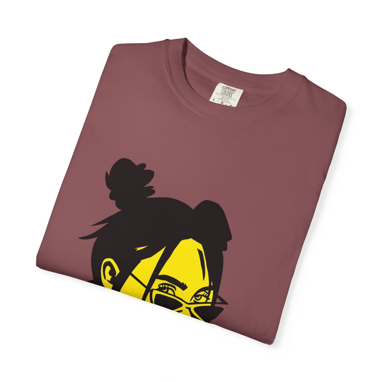 Neon Mood Portrait Unisex Dyed T-shirt