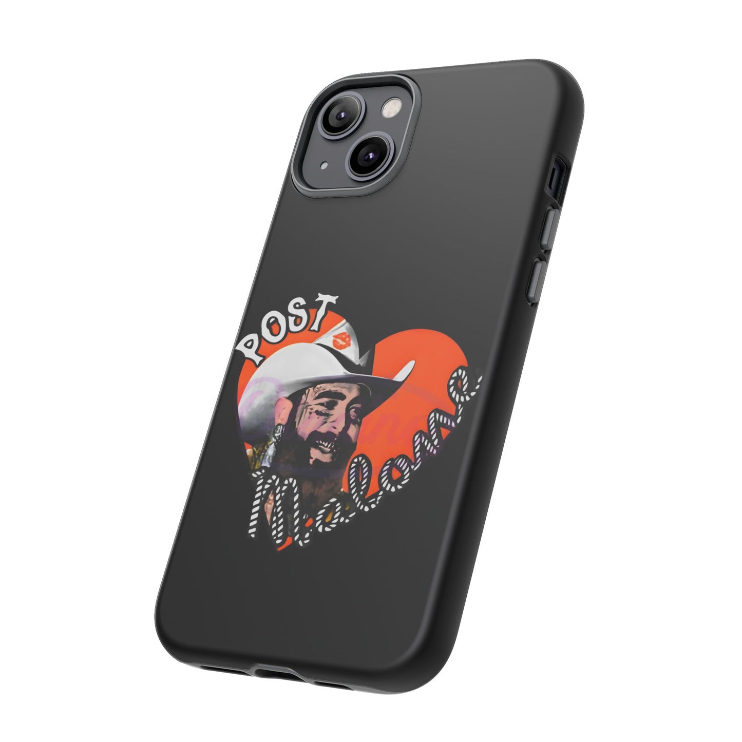Tough iPhone Case (12–16 Pro Max) – Post Malone Heart Design