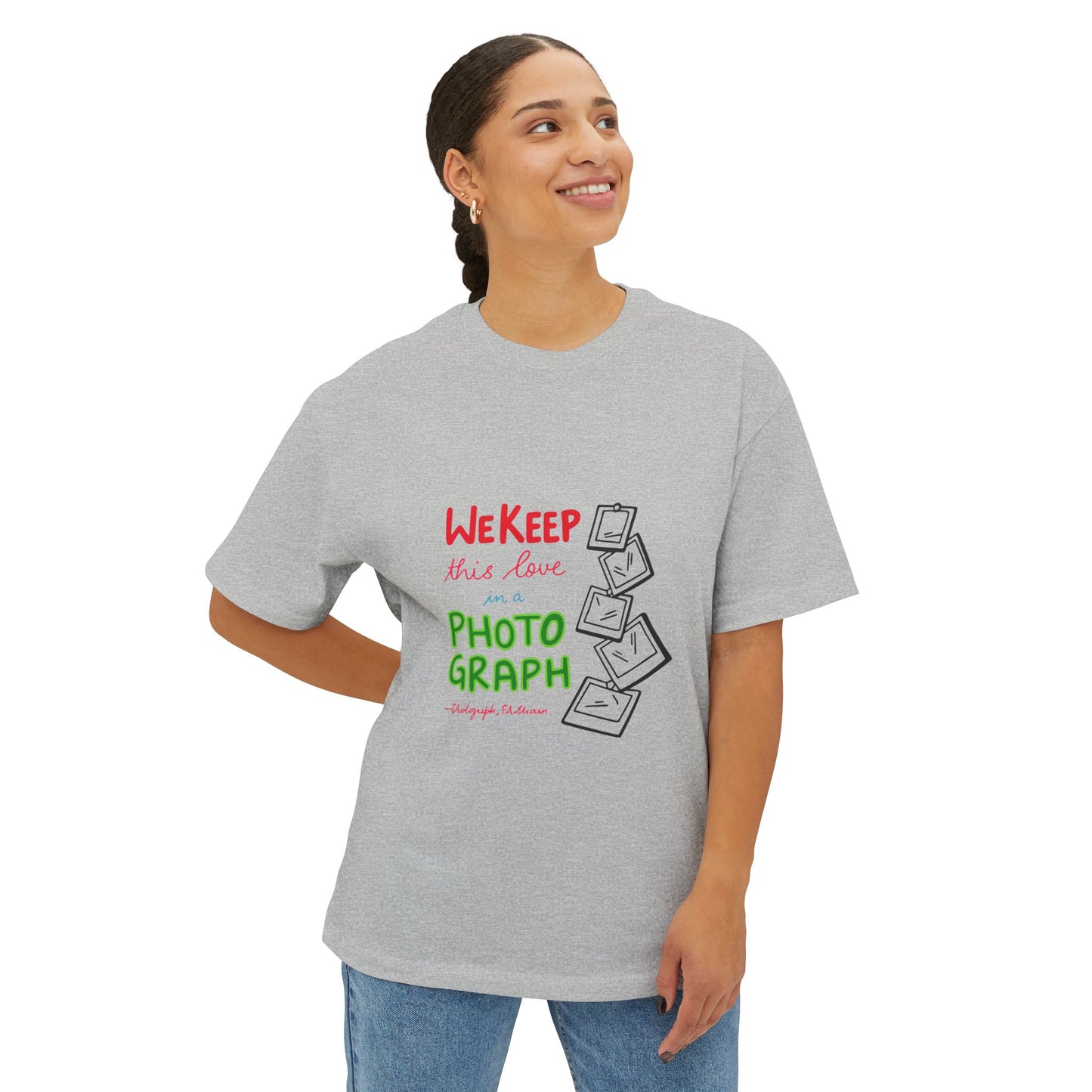 White Paw Print Oversized Boxy Tee