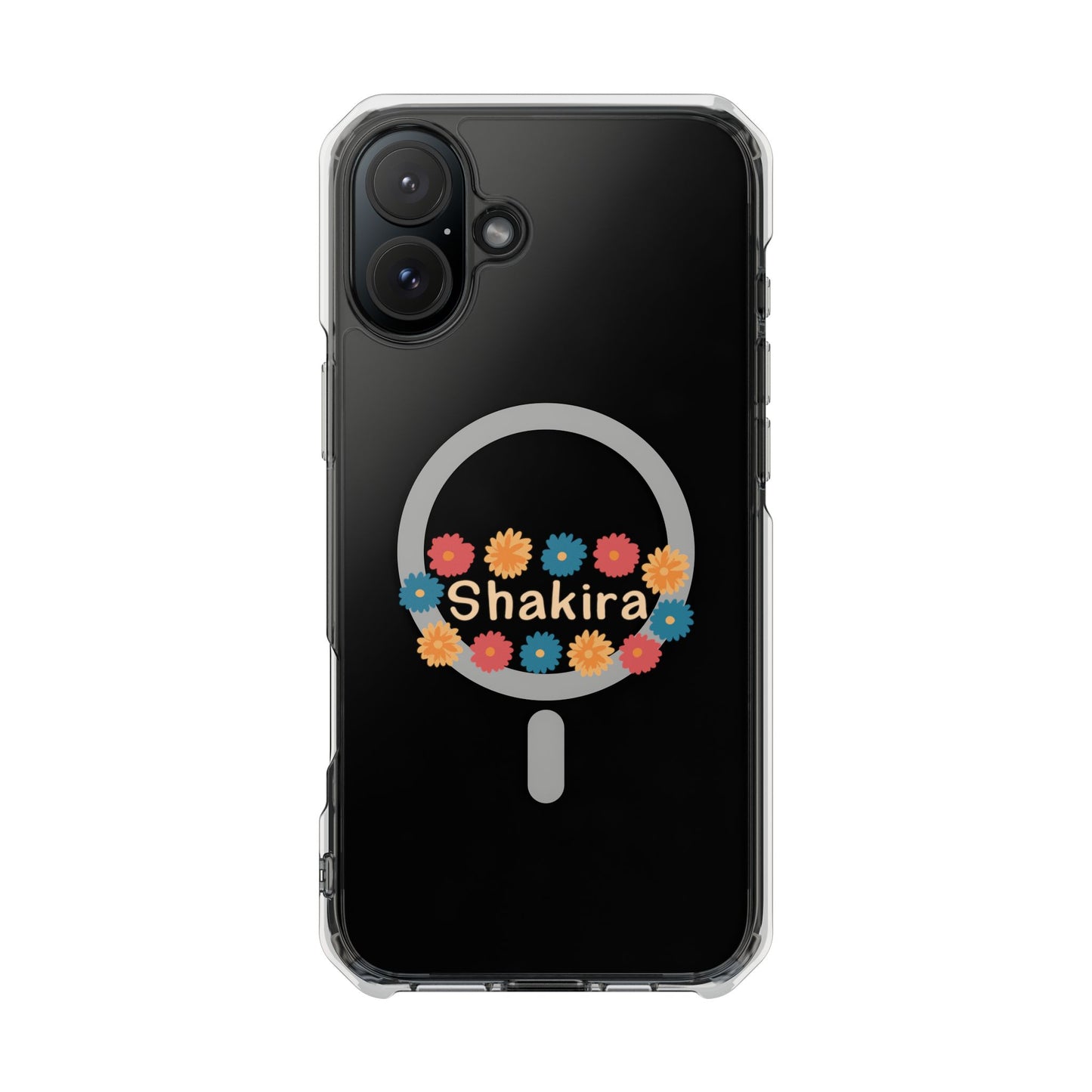 Retro Floral Groove Clear Impact case
