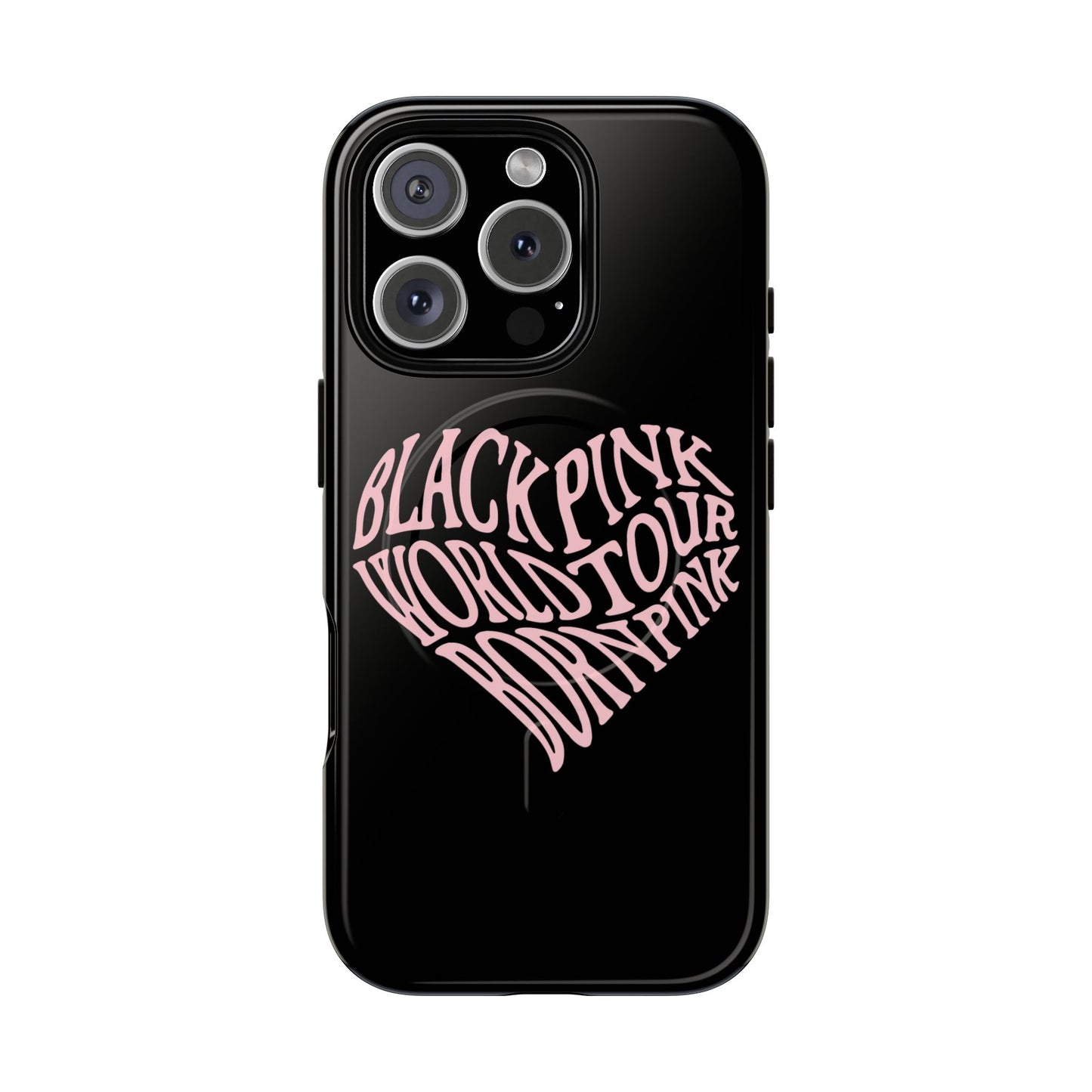 Iphone Born Pink Heart Typography - Tough Magnetic Phone Case
