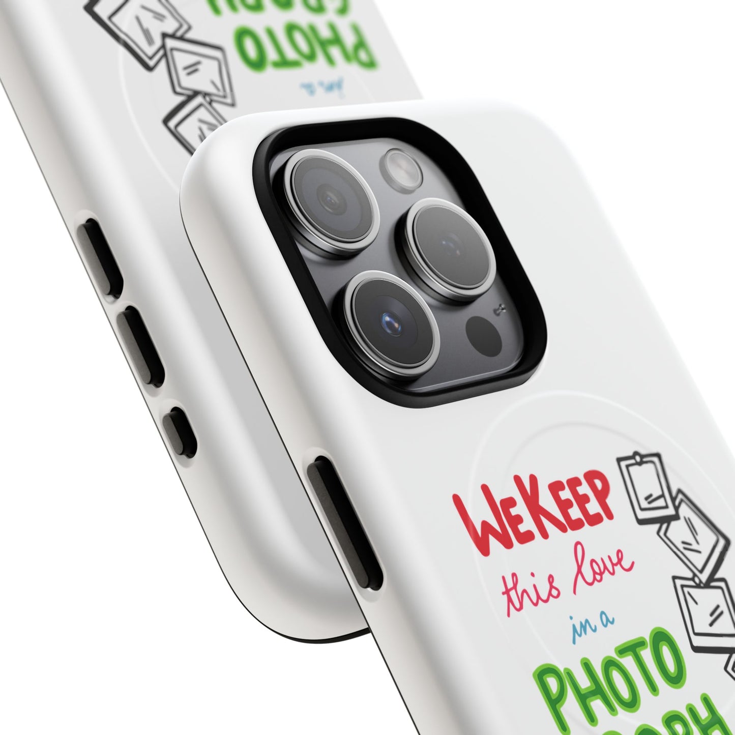 White Paw Print Tough Magnetic case