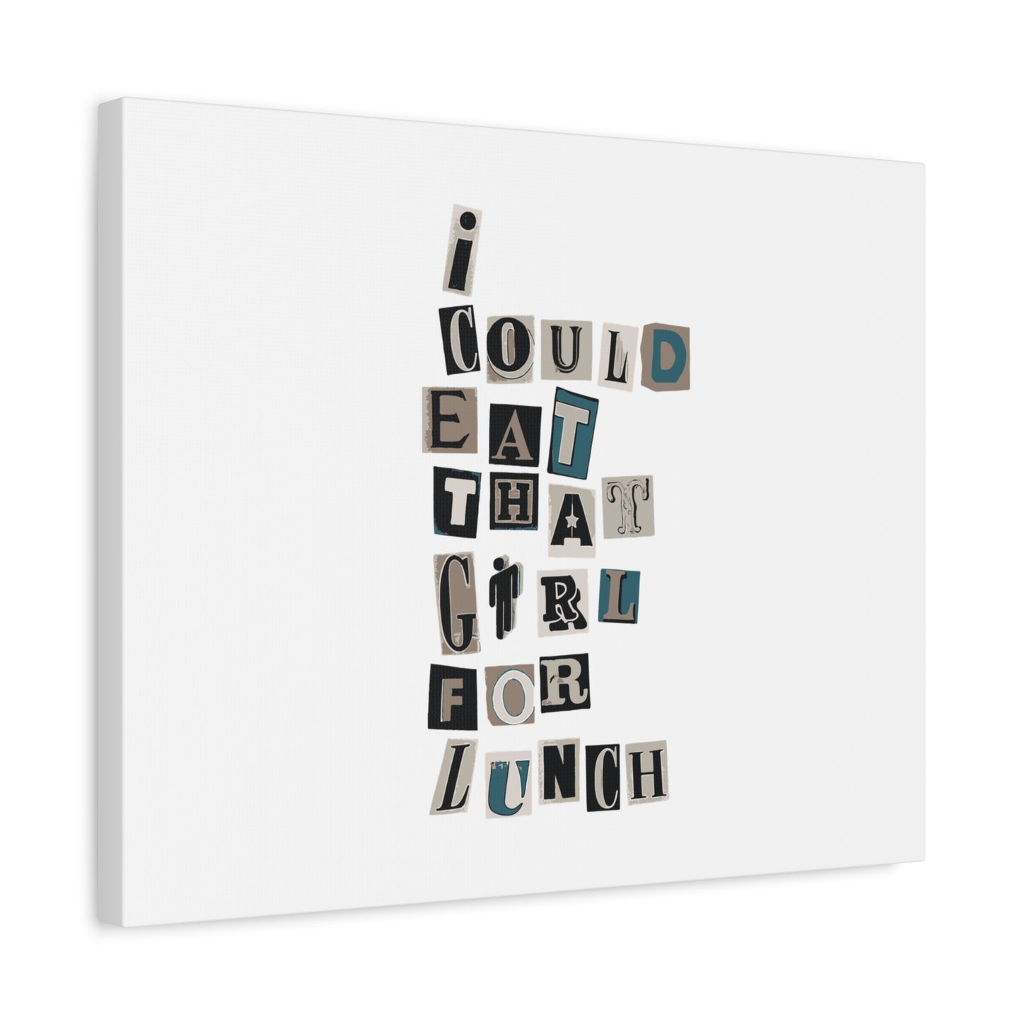 Mixed Message Collage Matte Canvas