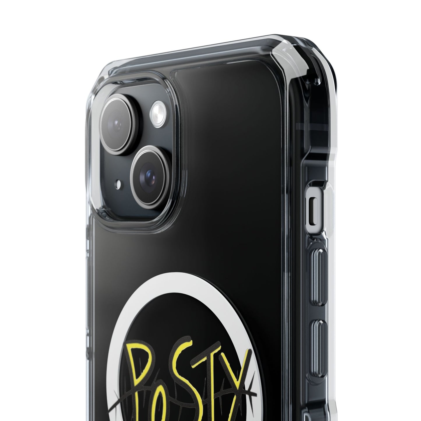 Abstract Black Barbed Wire Magnetic Impact Case