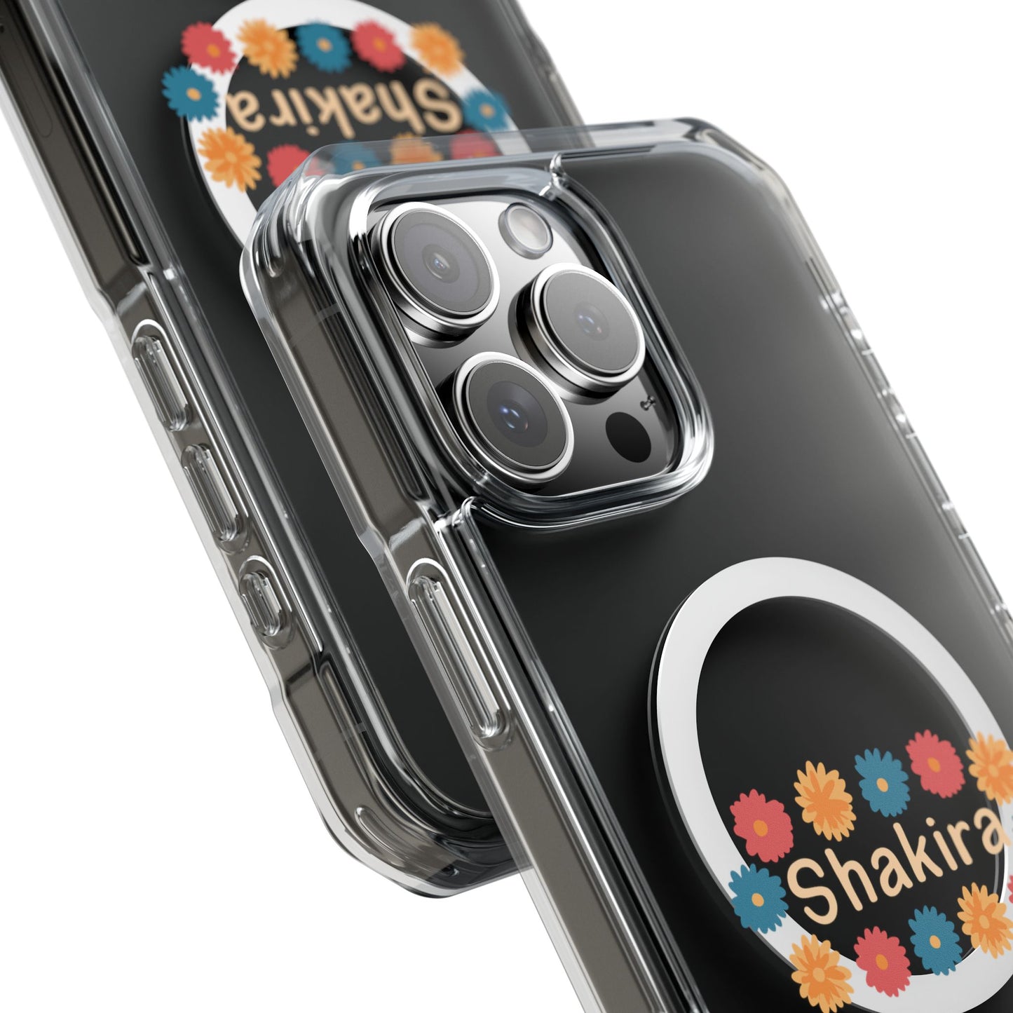 Retro Floral Groove Clear Impact case