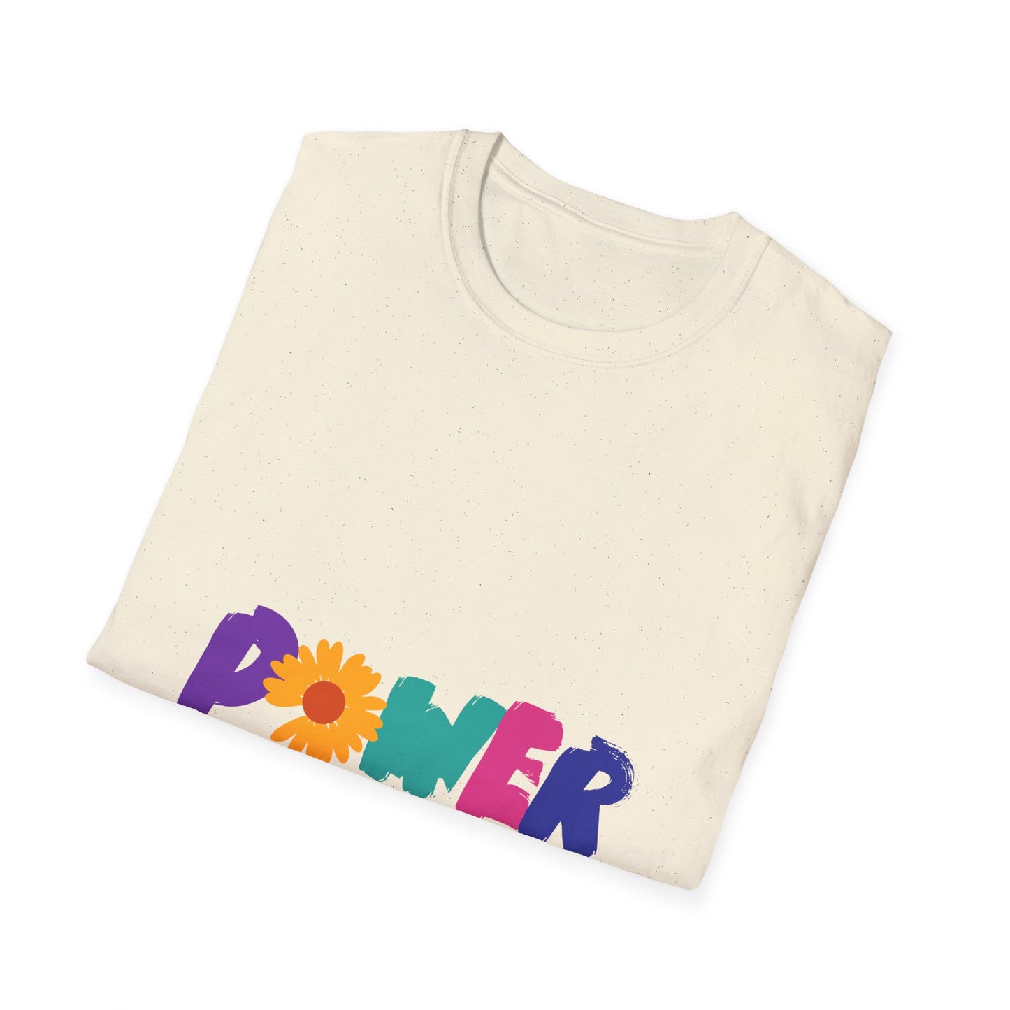 Retro Flower Power Color Pop Unisex Softstyle Tee