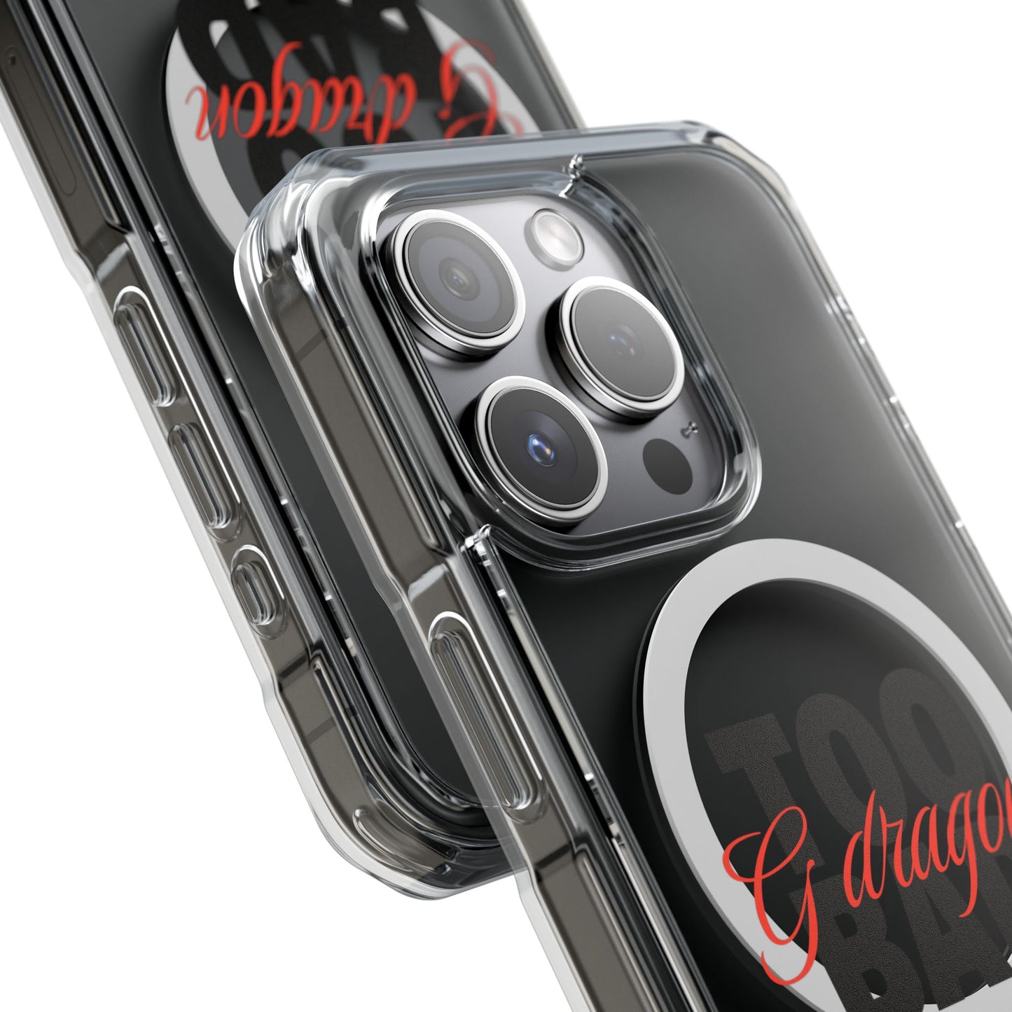 Signature Flame Script Magnetic Clear Impact Case