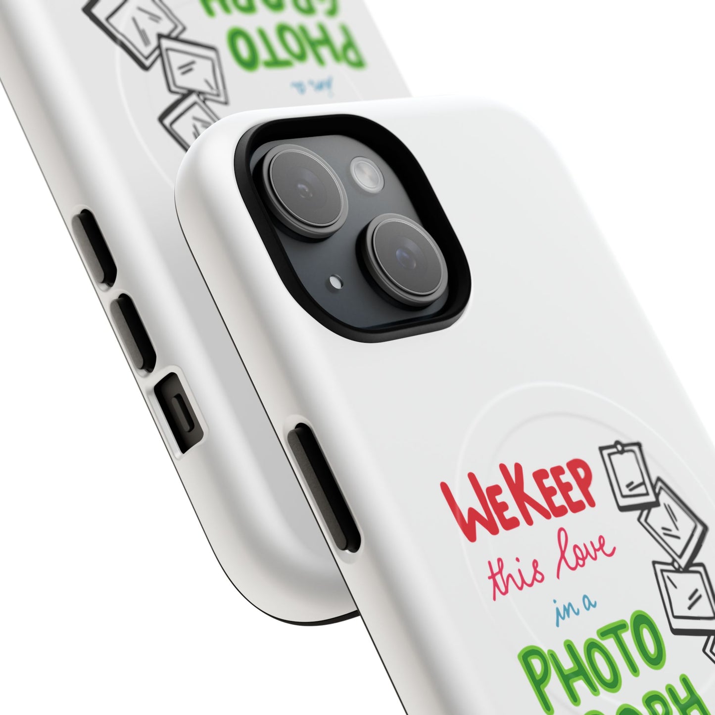 White Paw Print Tough Magnetic case