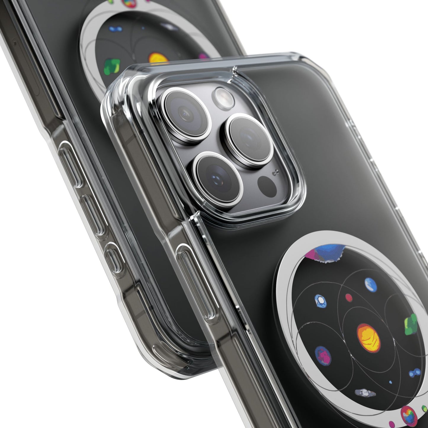 Colorful Planetary Orbit Diagram Magnetic Clear Impact case