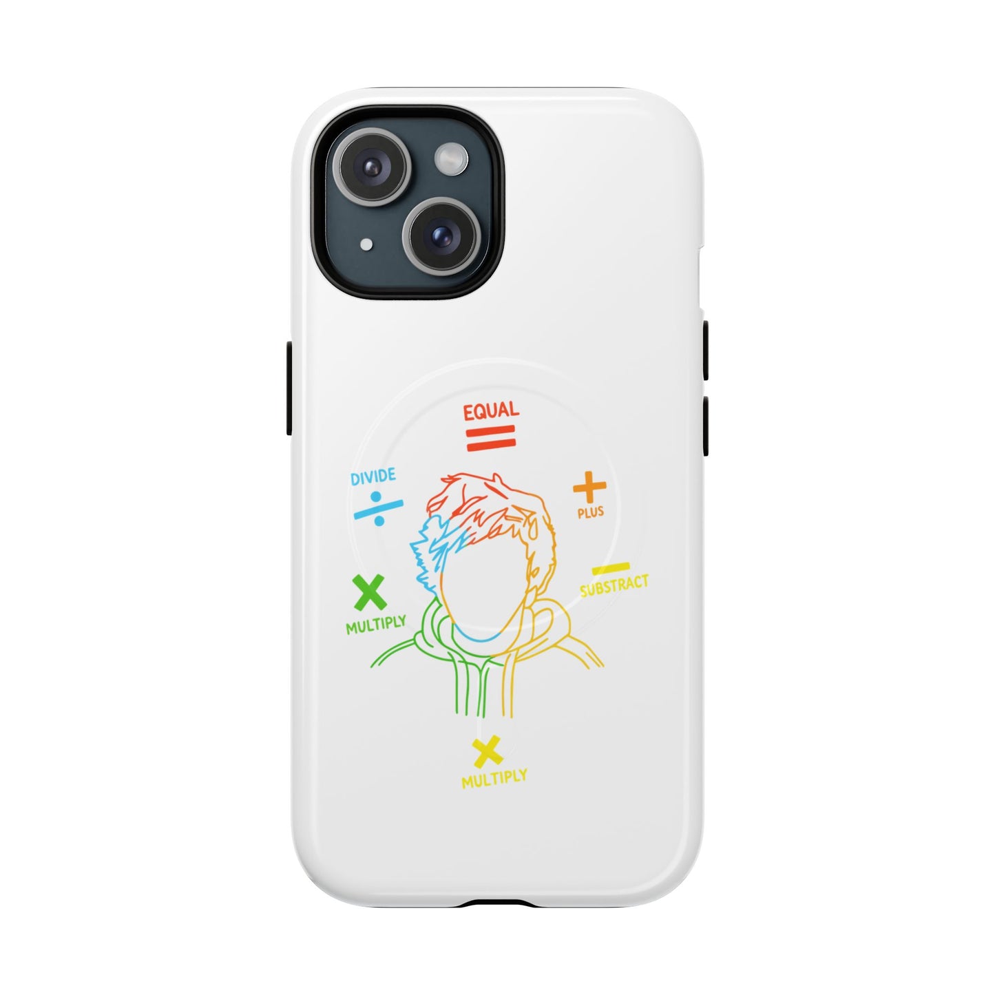 Minimalist Divide Symbol with Brush Tough Magnetic case