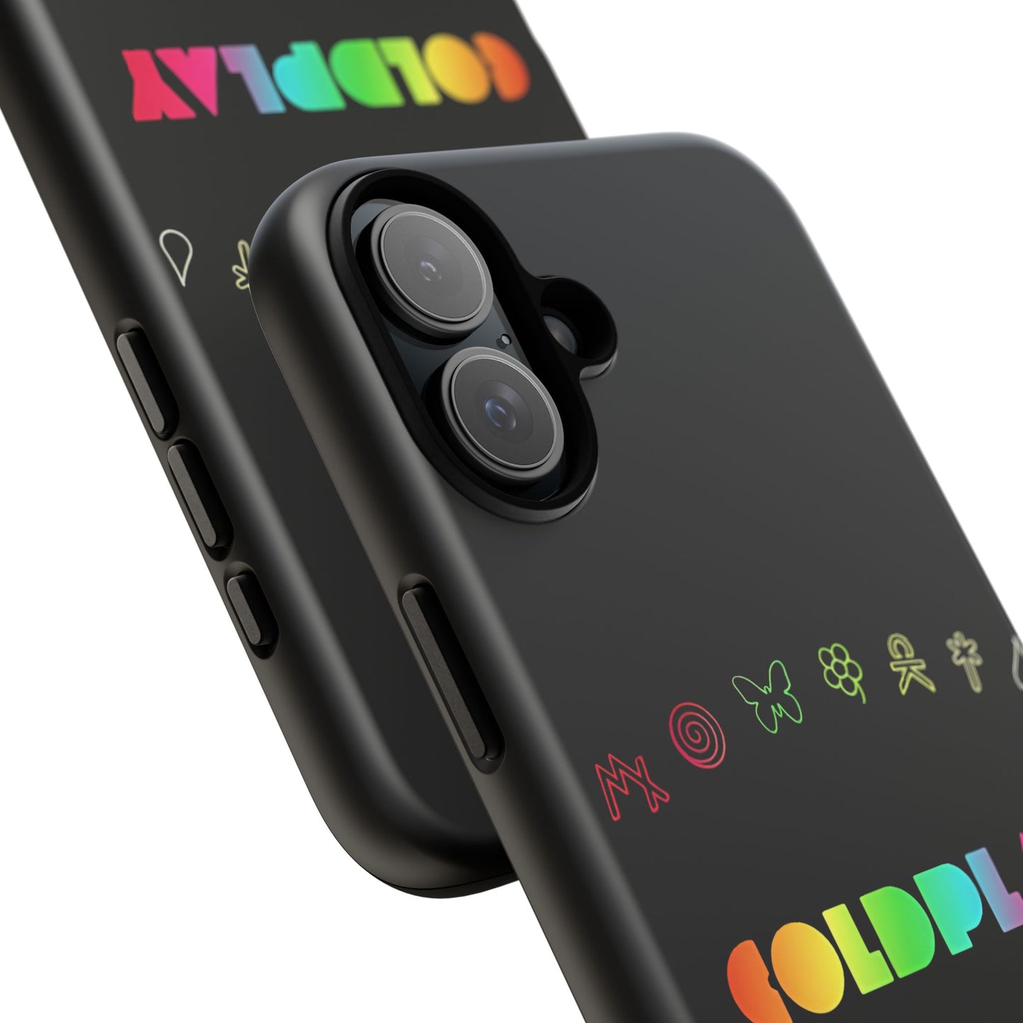 Premium Tough Case for iPhone 12 to 16 Pro Max Showcasing Coldplay’s Signage