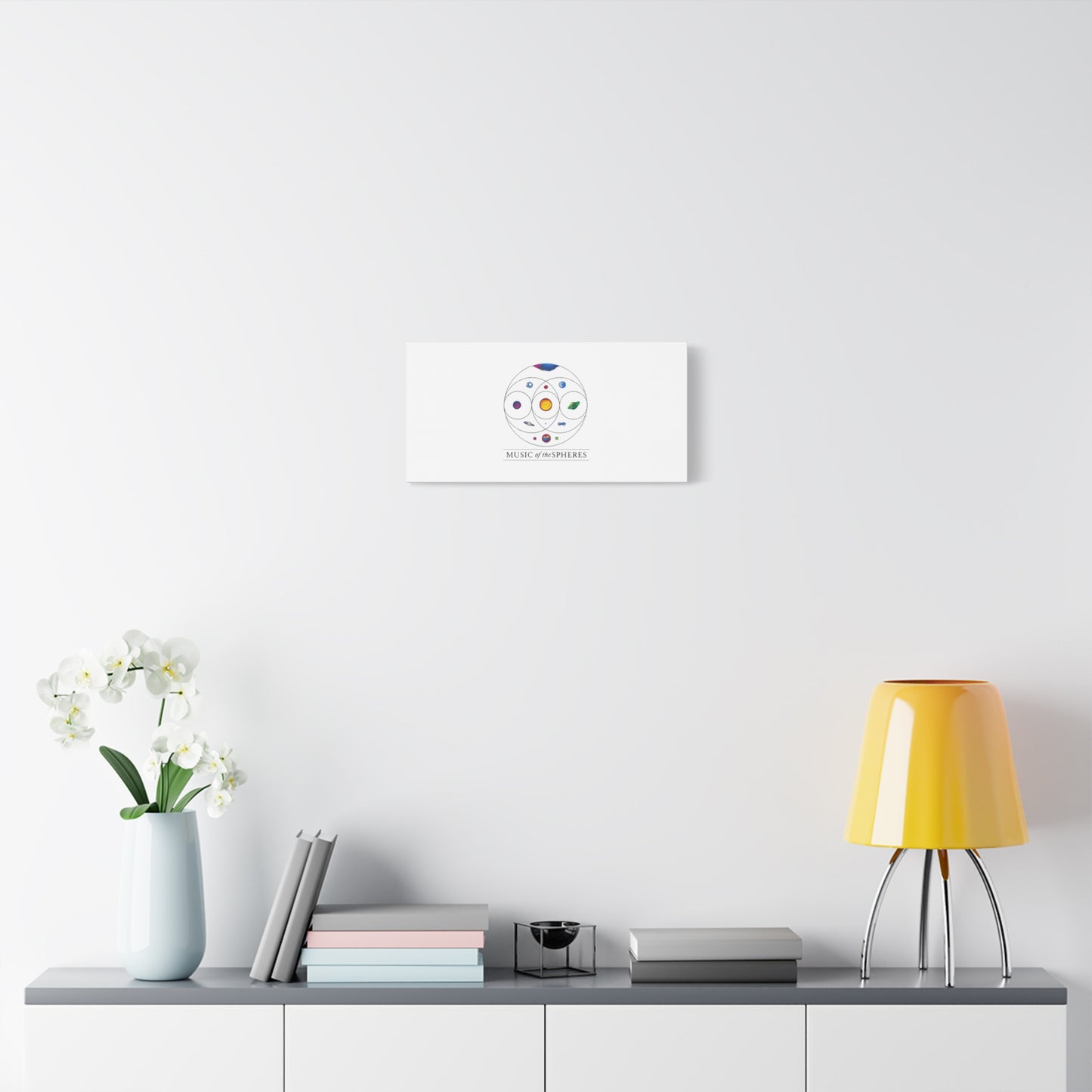 Colorful Planetary Orbit Diagram Canvas