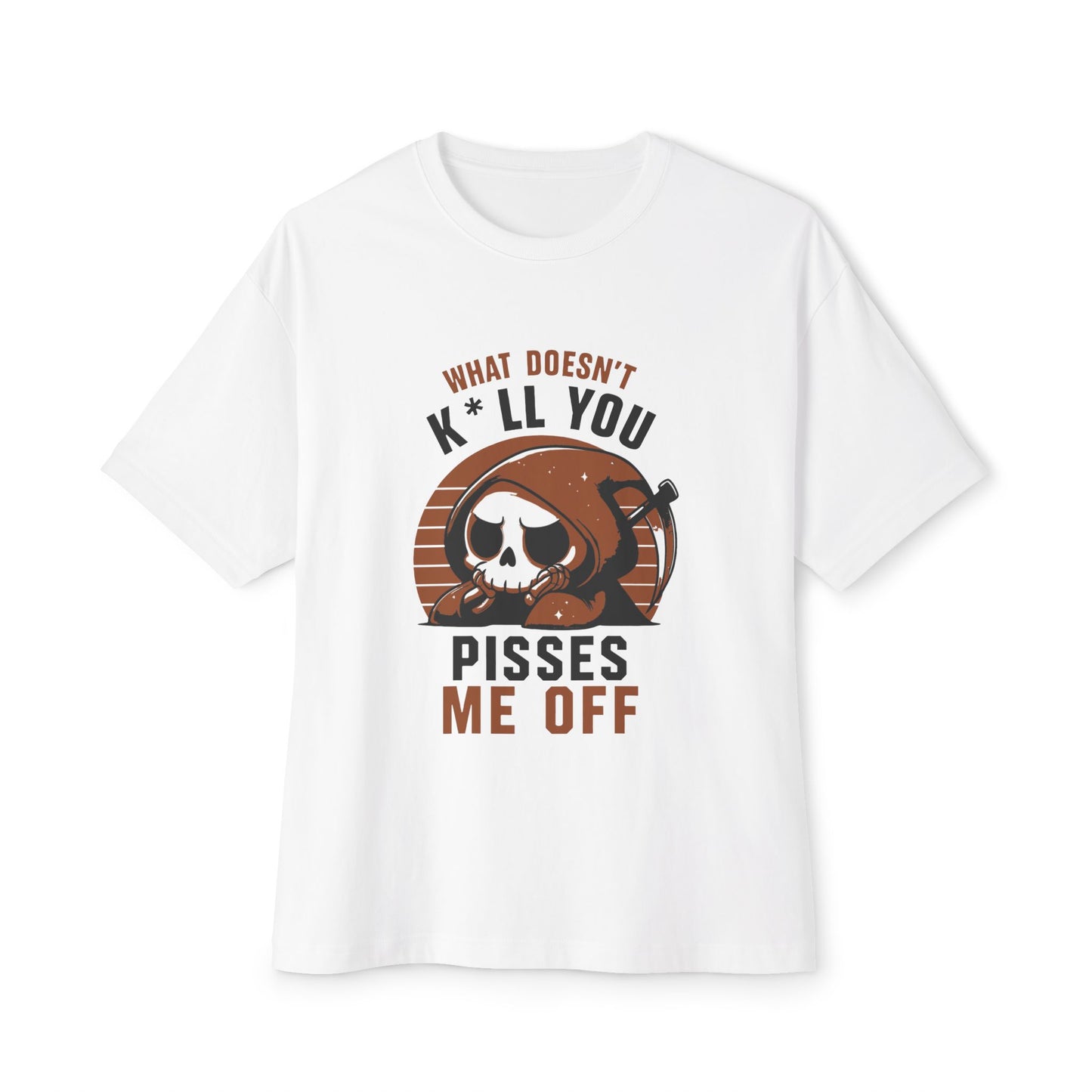 Oversized boxy Tee – Snazzy Piss Me off Edition