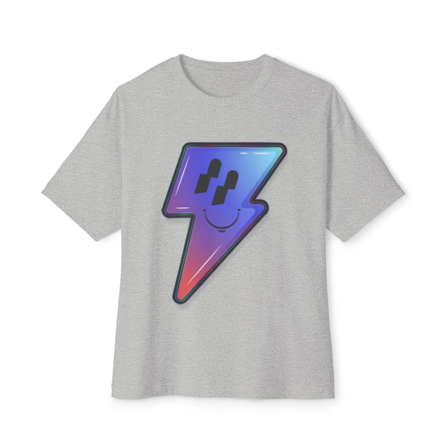 Smiley Charge Pop Unisex Oversized Boxy tee