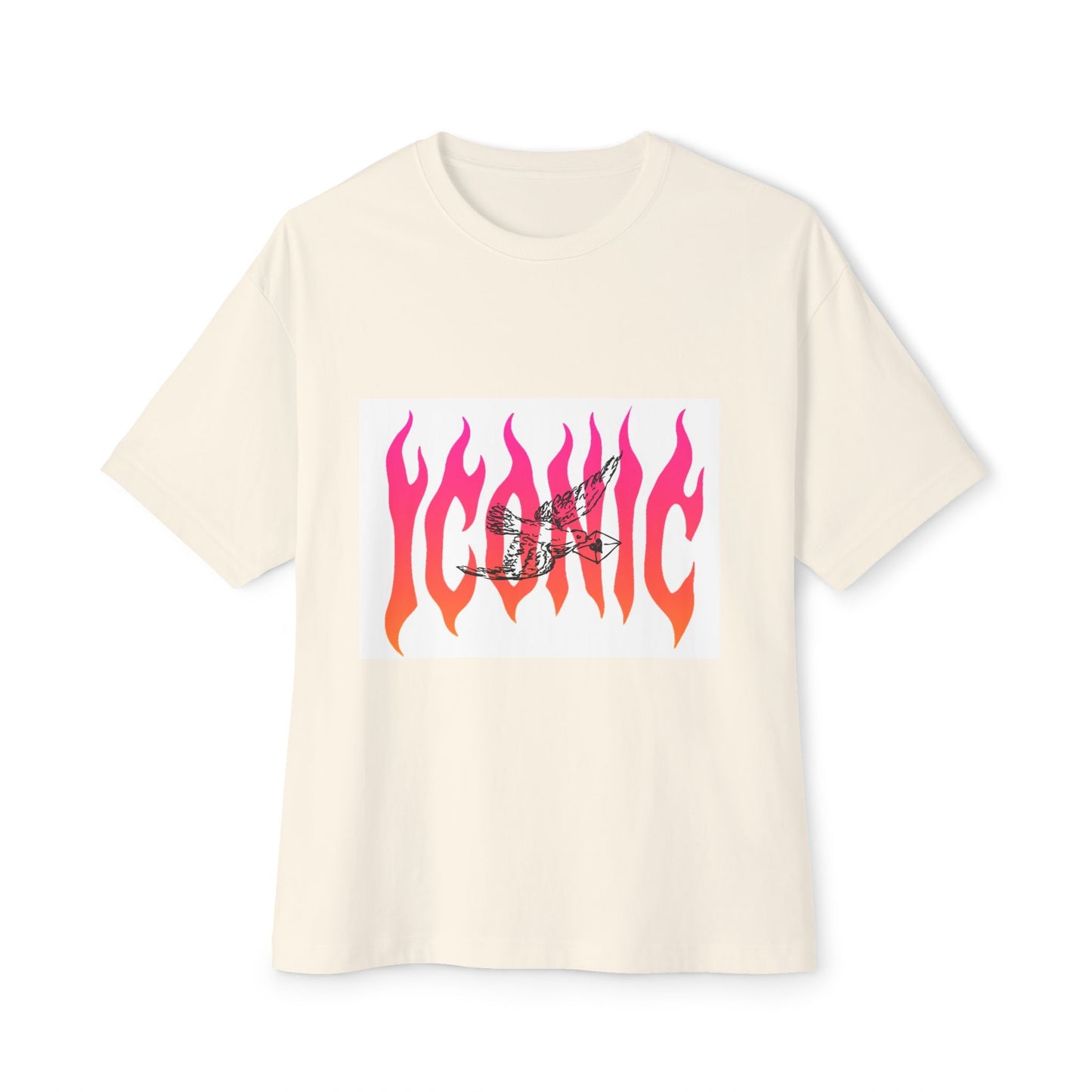 Flame Flight Iconic Unisex Oversized Boxy tee