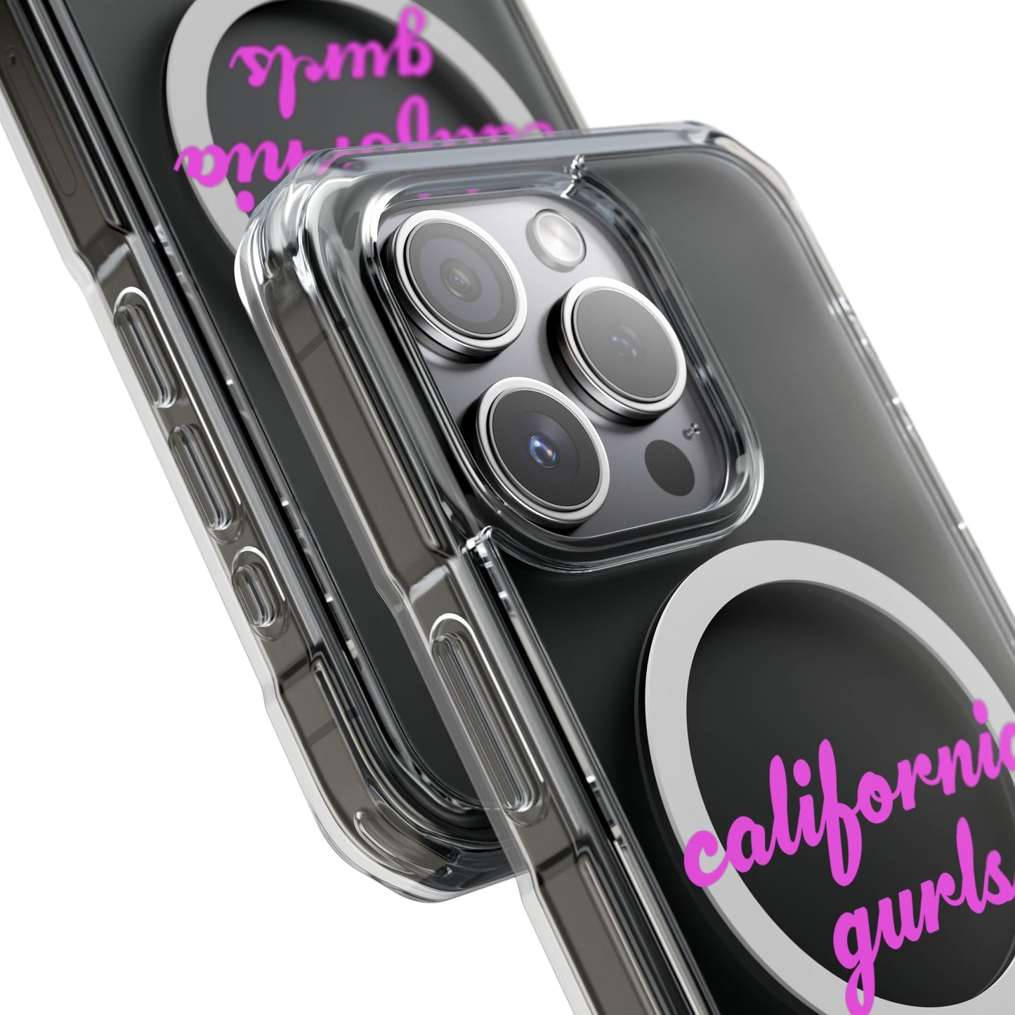 California Script Magnetic Clear Impact cases