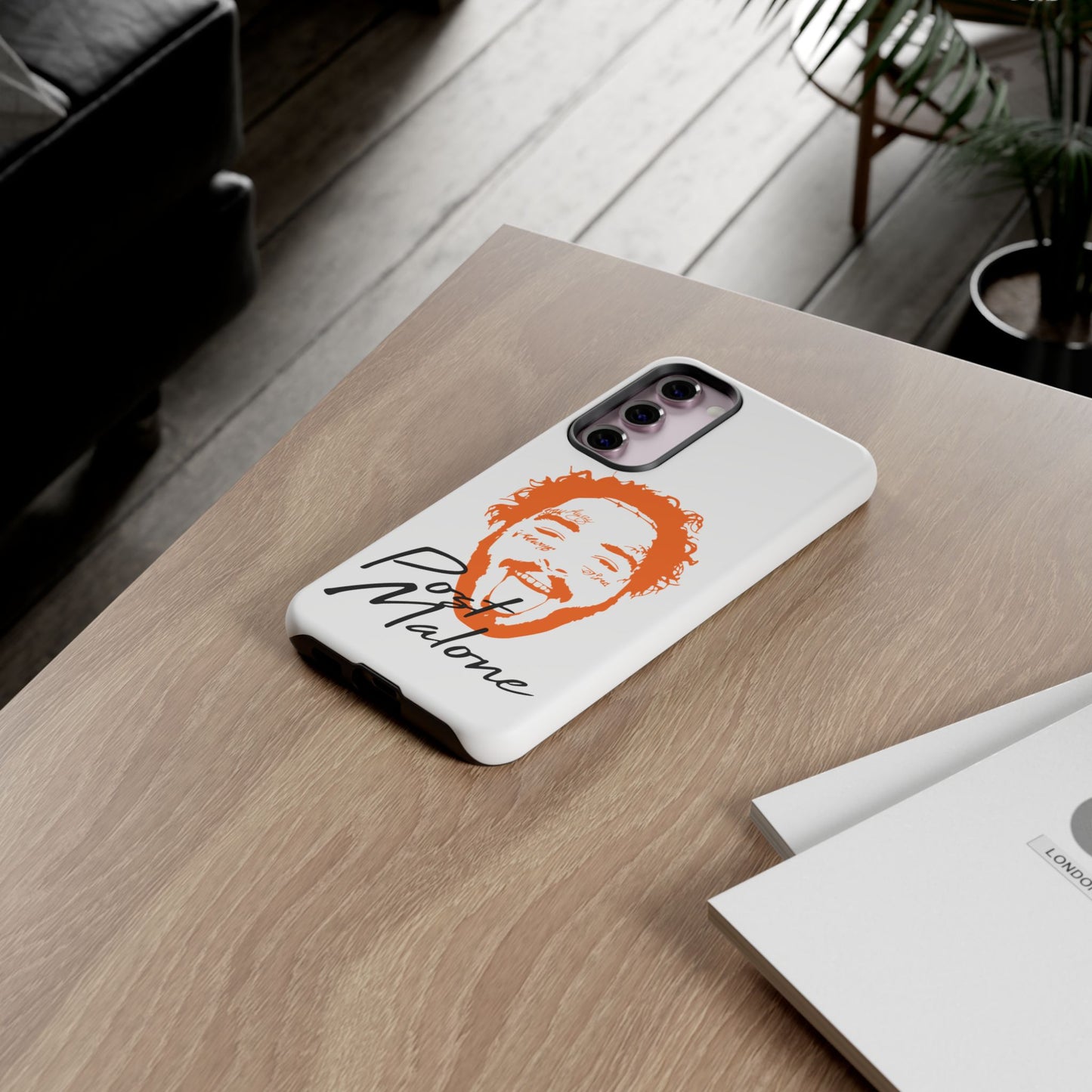 Tough Samsung Case (S20–S25) – Post Malone Name Design with Picture