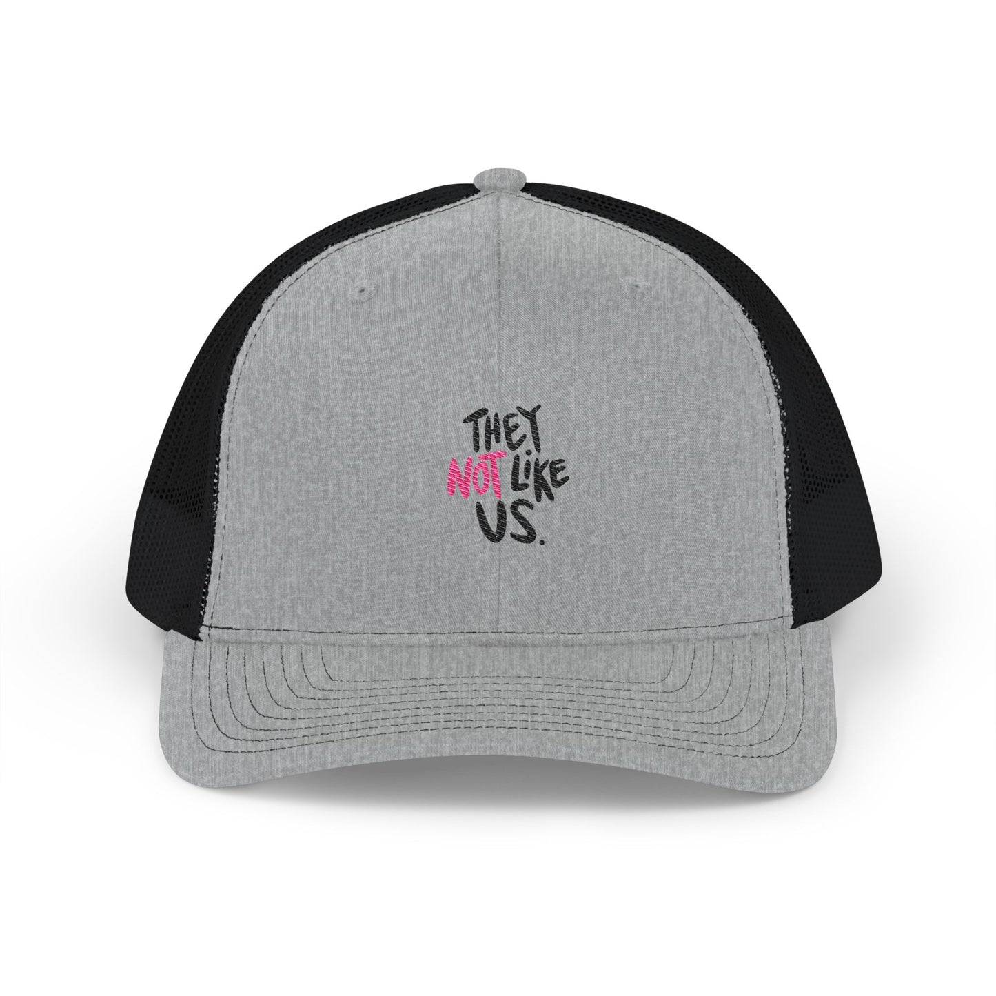 . Bold “NOT” Statement Snapback Trucker Cap