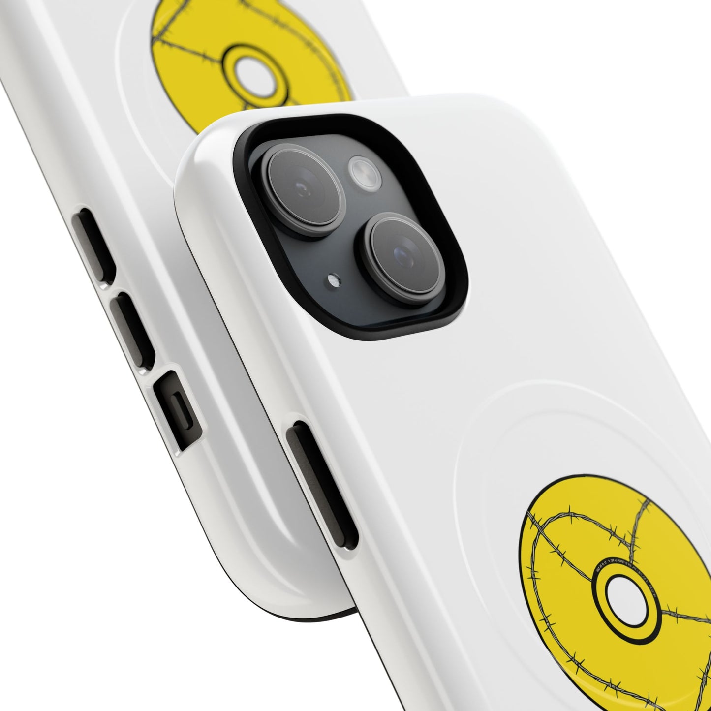 Minimalist Black Disc Outline Tough Magnetic Case