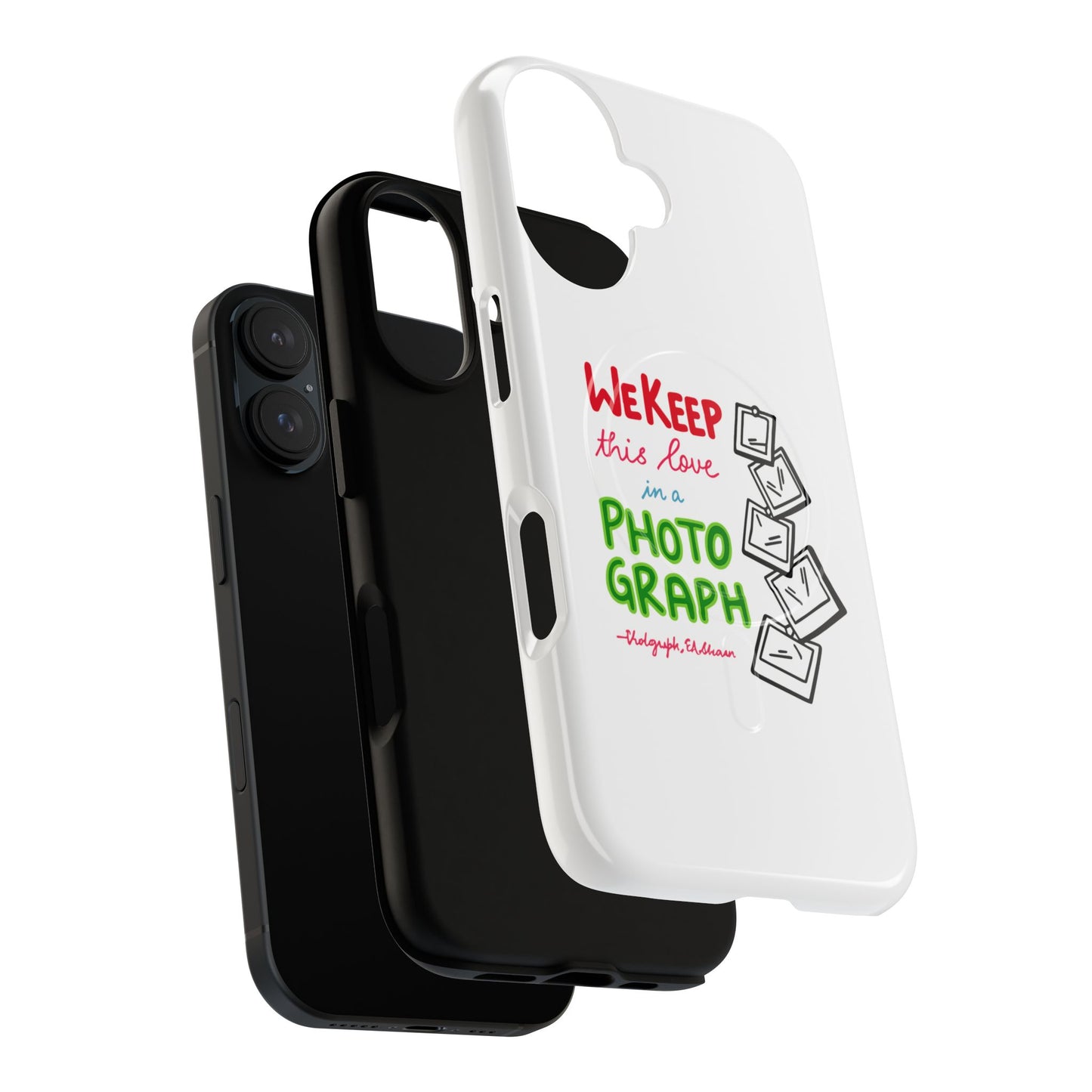 White Paw Print Tough Magnetic case