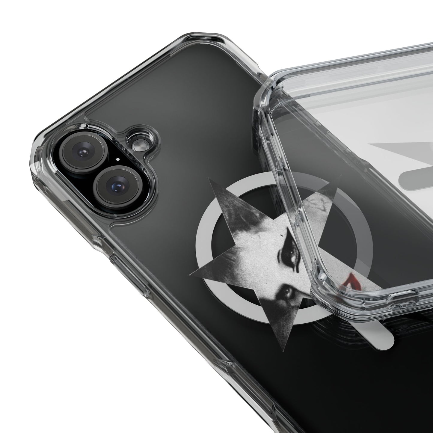 Born This Way Star Face Magnetic clear case