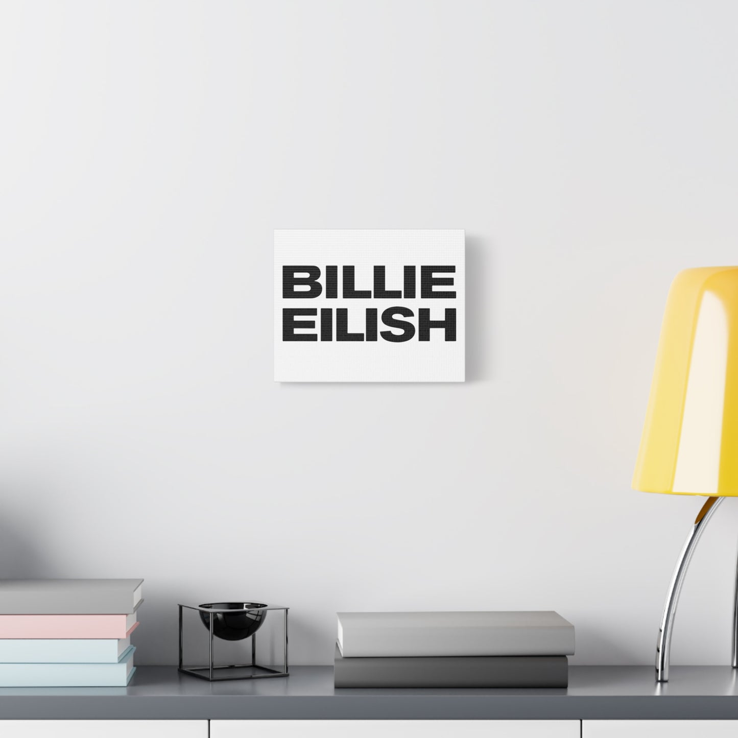 Stacked Glow Text Matte Canvas