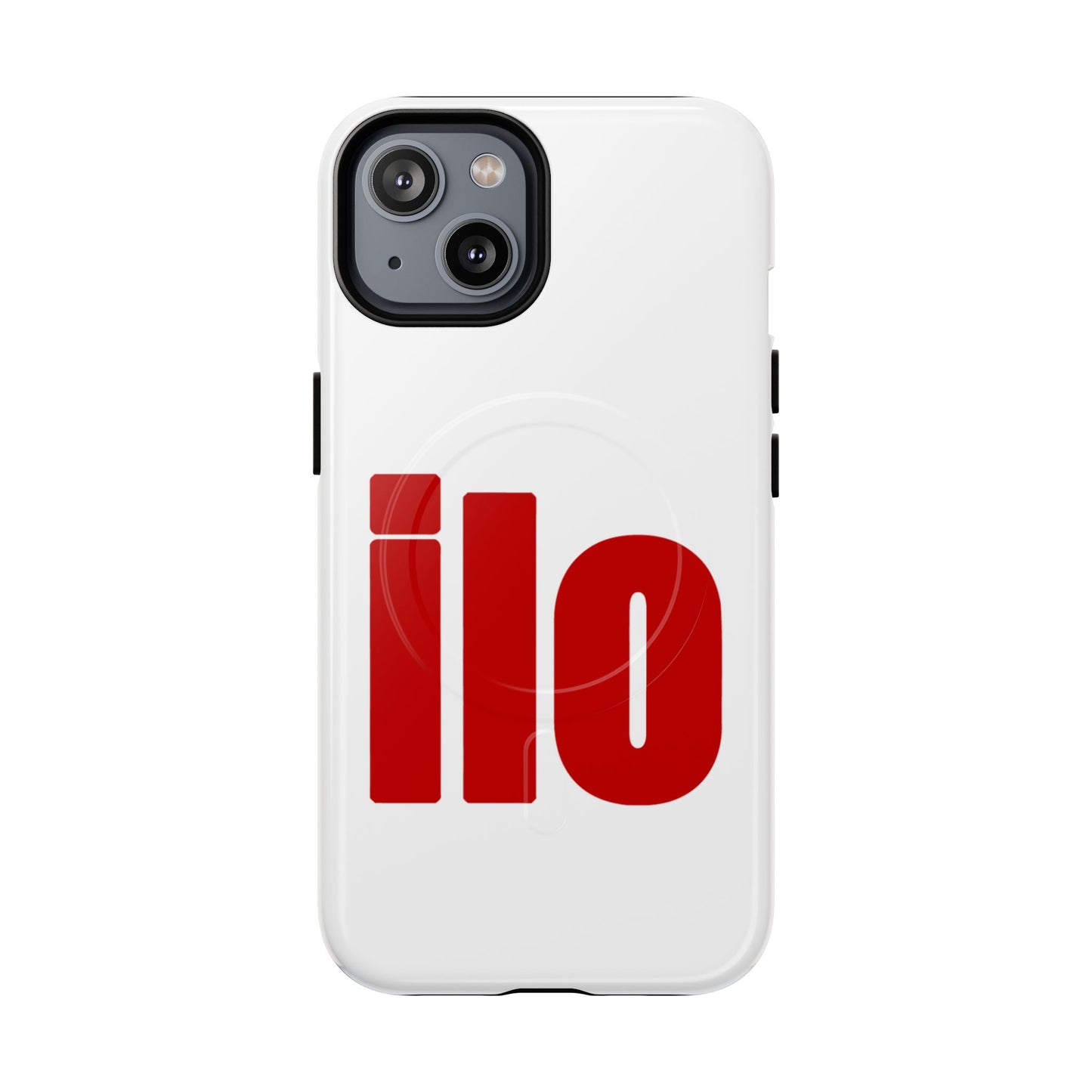ILO Bold Red Block Tough Magnetic Case