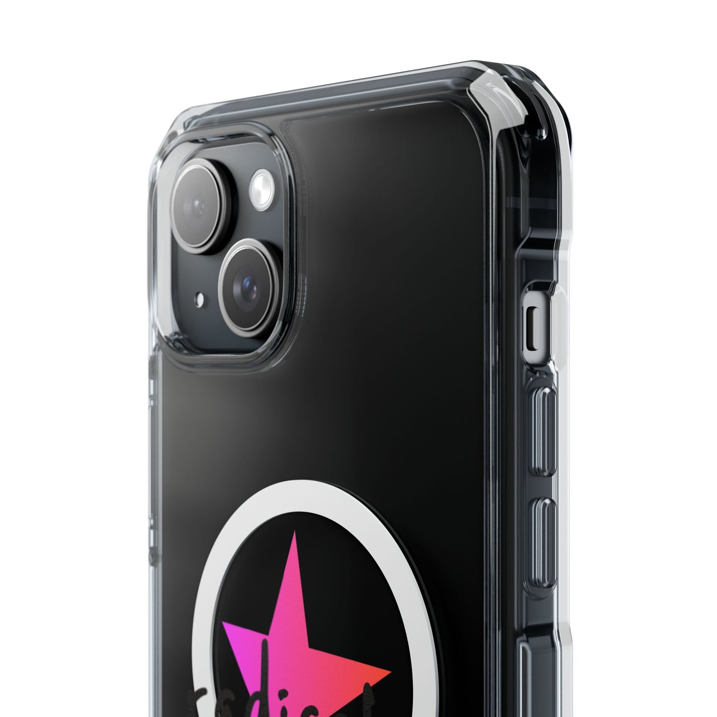 Flame Script Statement Magnetic Clear Impact case
