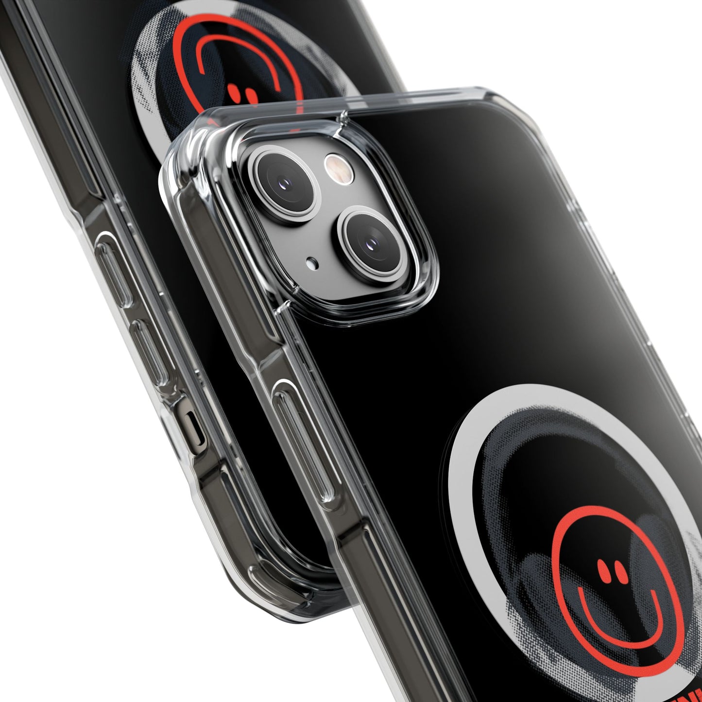 Smiley Beats Graphic Magnetic Clear Impact Case