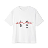 ABRVCADVRA Gothic Spell-Unisex Oversized Tee