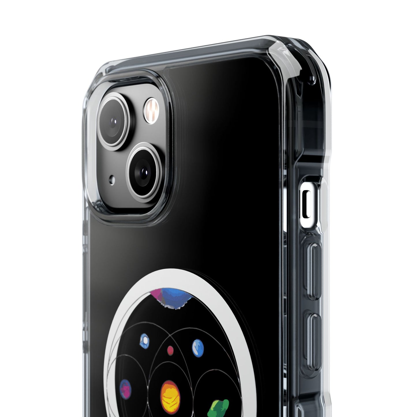 Colorful Planetary Orbit Diagram Magnetic Clear Impact case