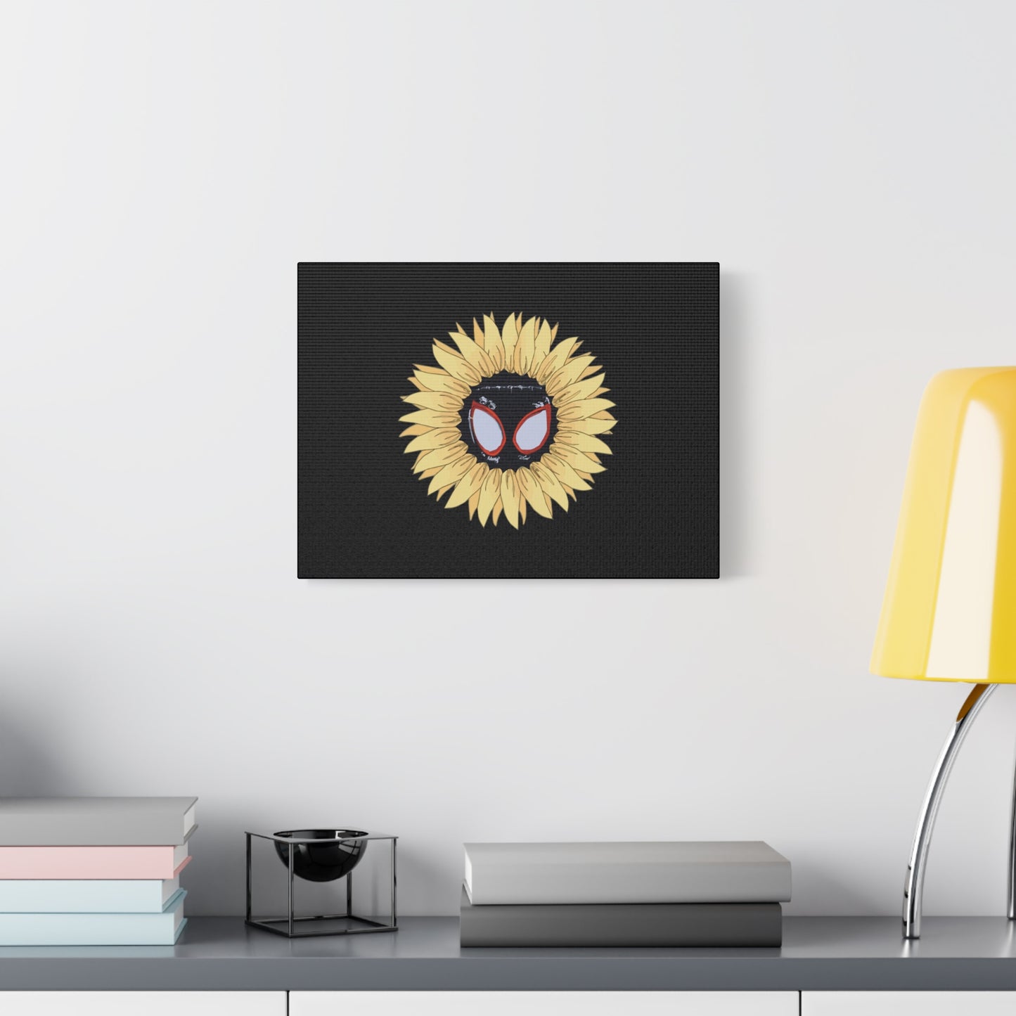 Sunflower Mask Illustration Canvas