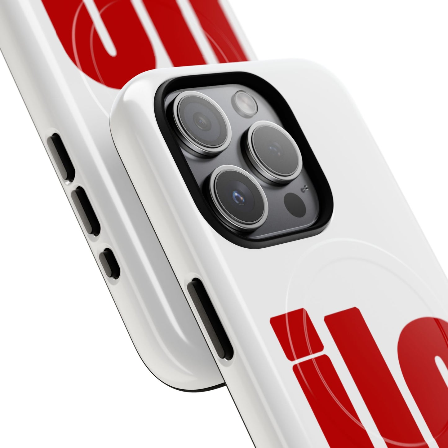ILO Bold Red Block Tough Magnetic Case