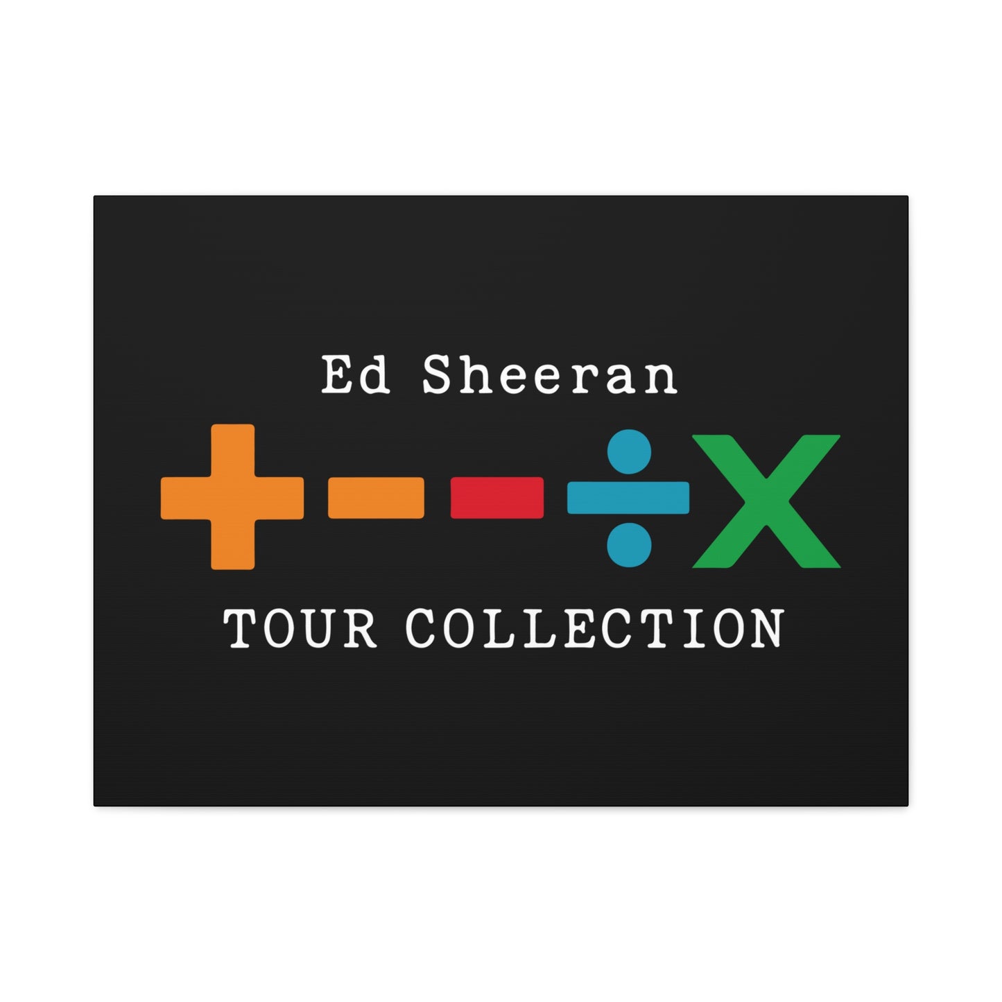 Matte Stretched Canvas, 1.25" Depth – Ed Sheeran Black Edition