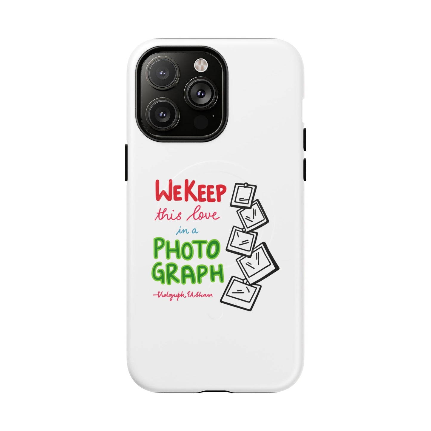 White Paw Print Tough Magnetic case