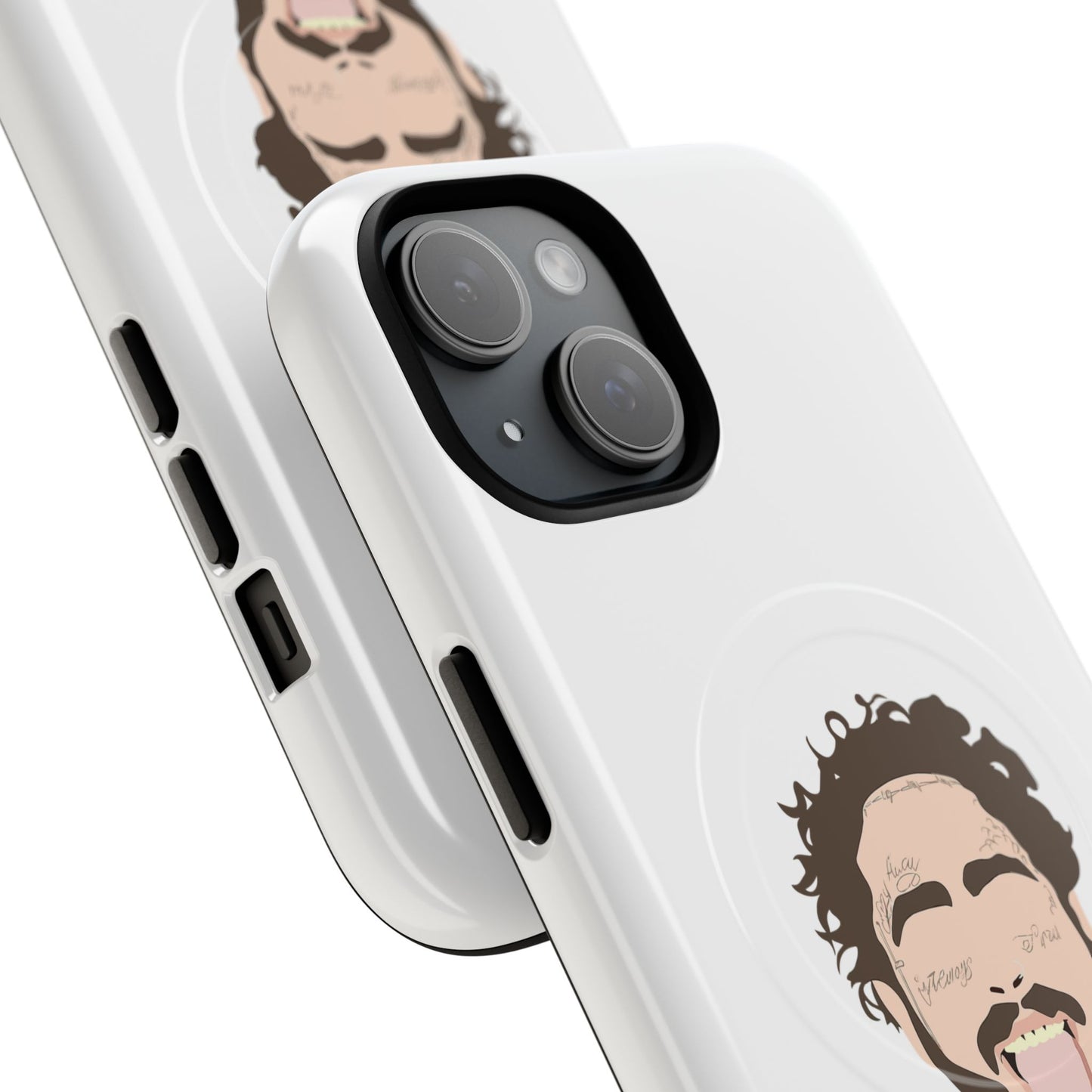 Minimalist Tongue Out Cartoon Face Tough Magnetic Case