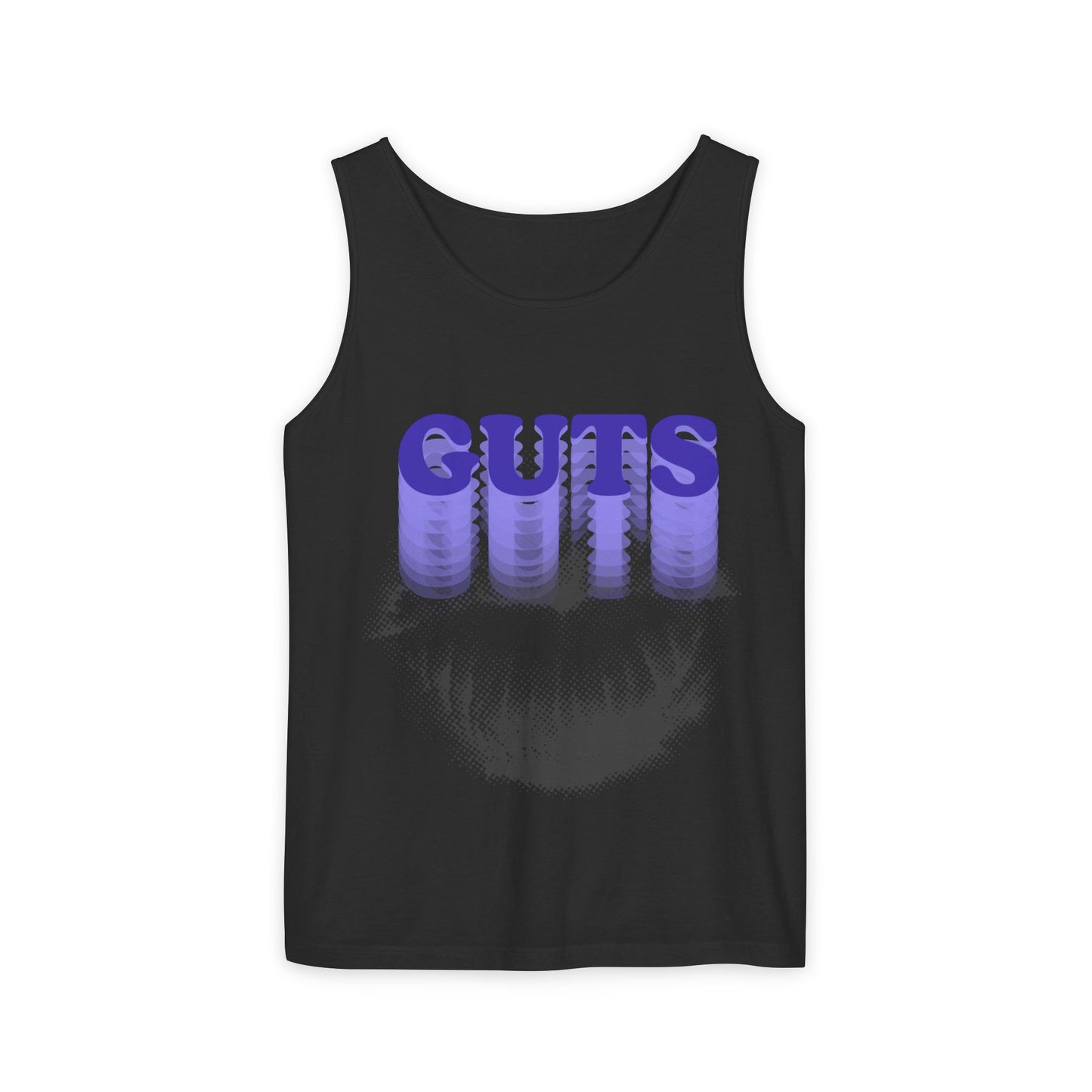 Guts Drip Effect Halftone-Dyed Tank Top