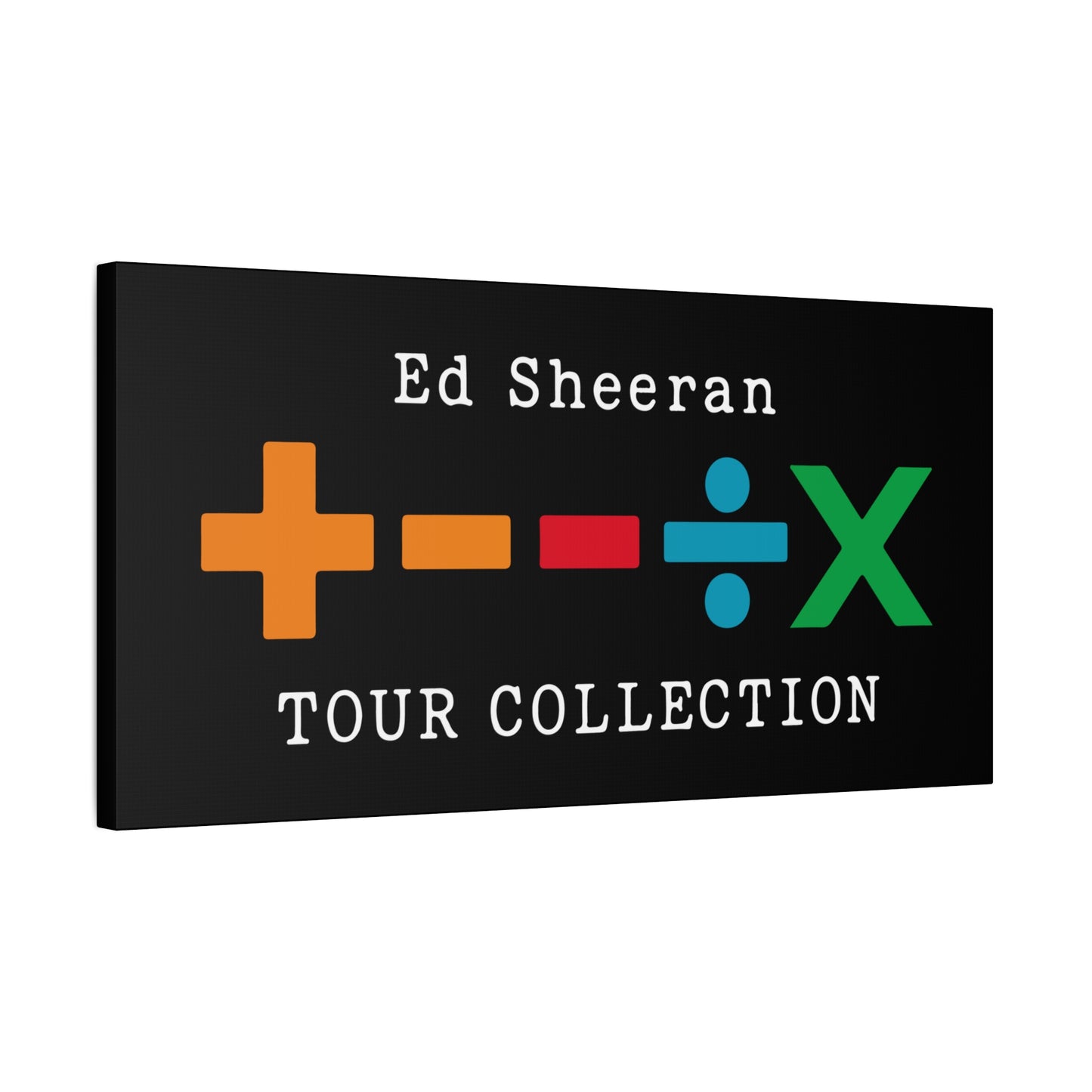Matte Stretched Canvas, 1.25" Depth – Ed Sheeran Black Edition