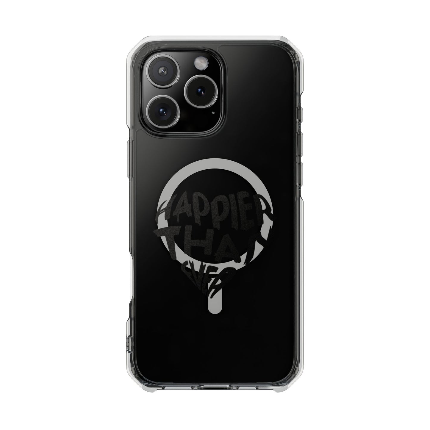 Happier Heart Lettering Magnetic Clear Impact Case
