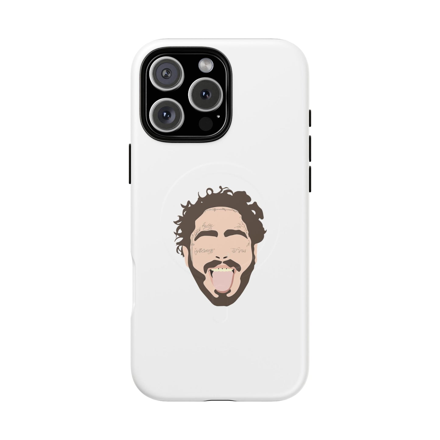 Minimalist Tongue Out Cartoon Face Tough Magnetic Case