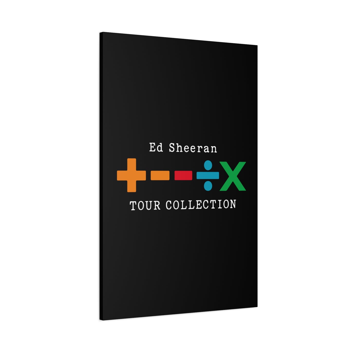 Matte Stretched Canvas, 1.25" Depth – Ed Sheeran Black Edition