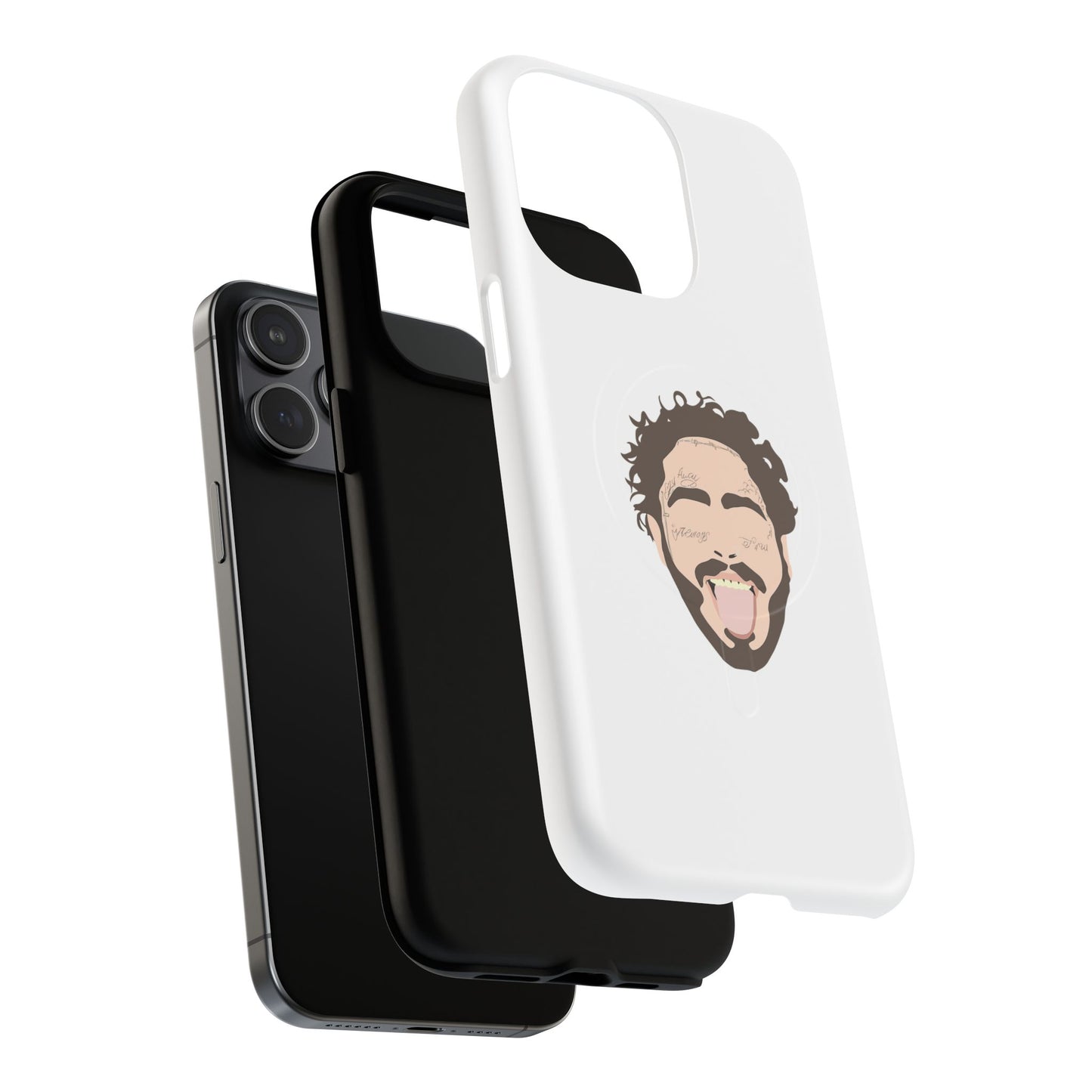 Minimalist Tongue Out Cartoon Face Tough Magnetic Case