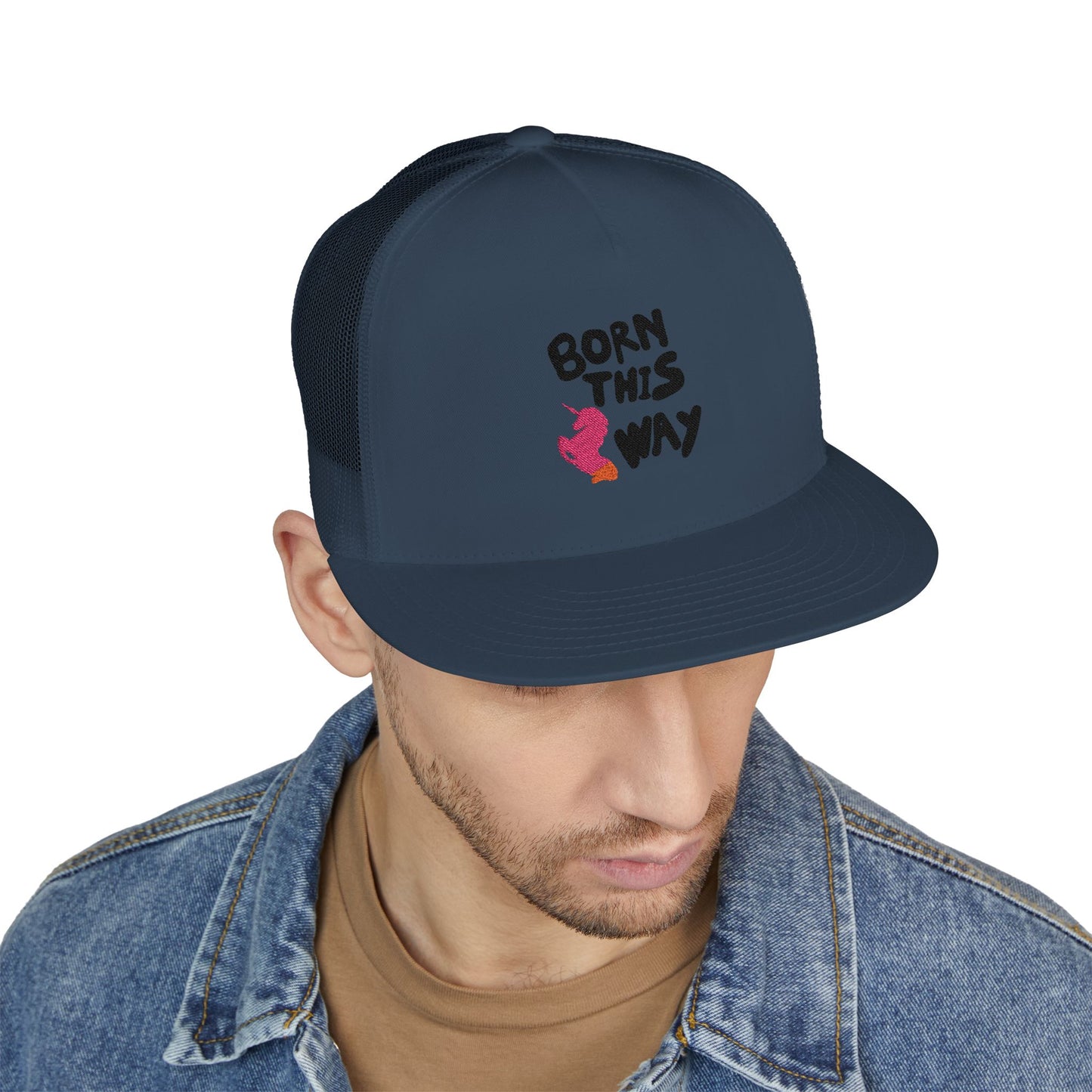 Born This Way Unicorn trucker Cap