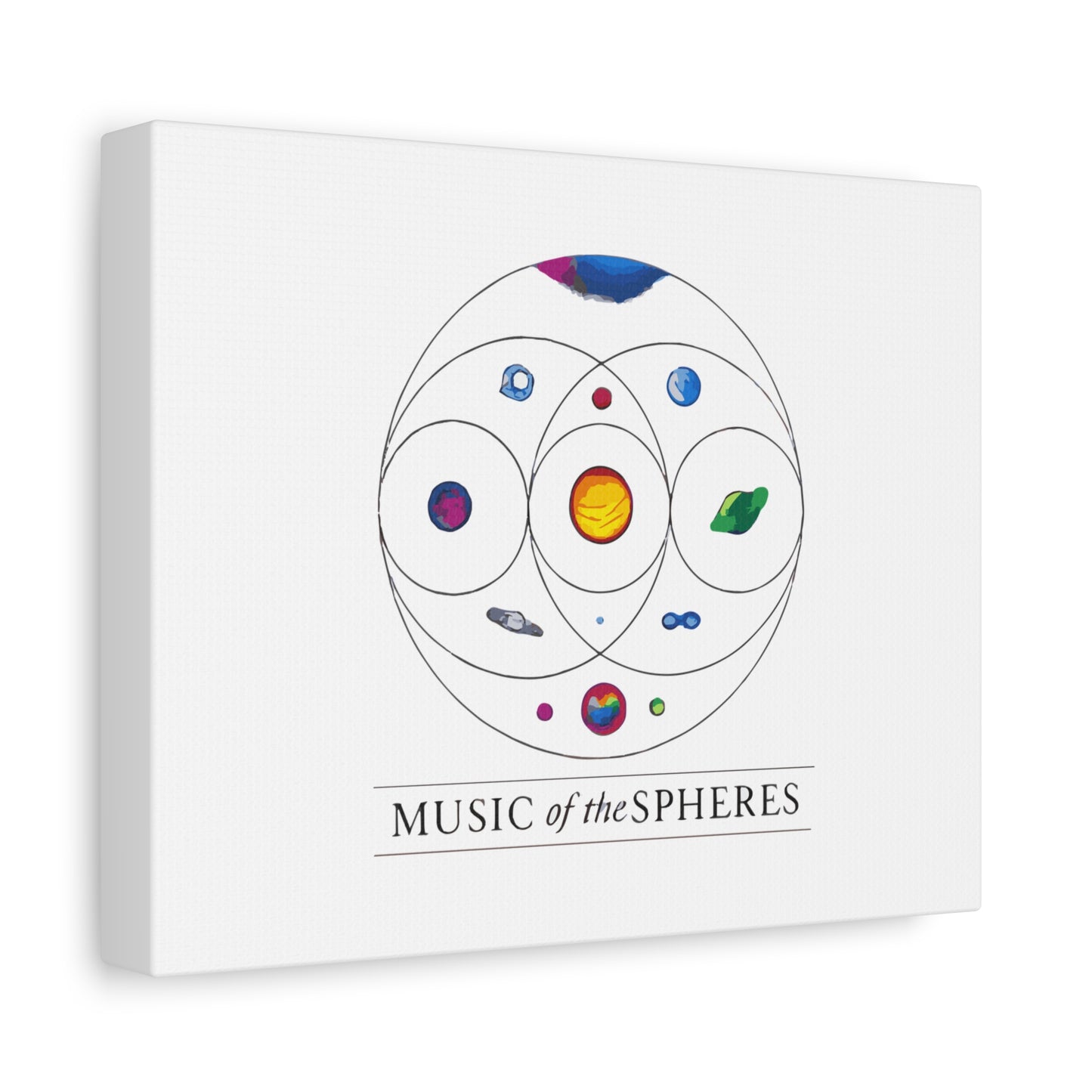 Colorful Planetary Orbit Diagram Canvas