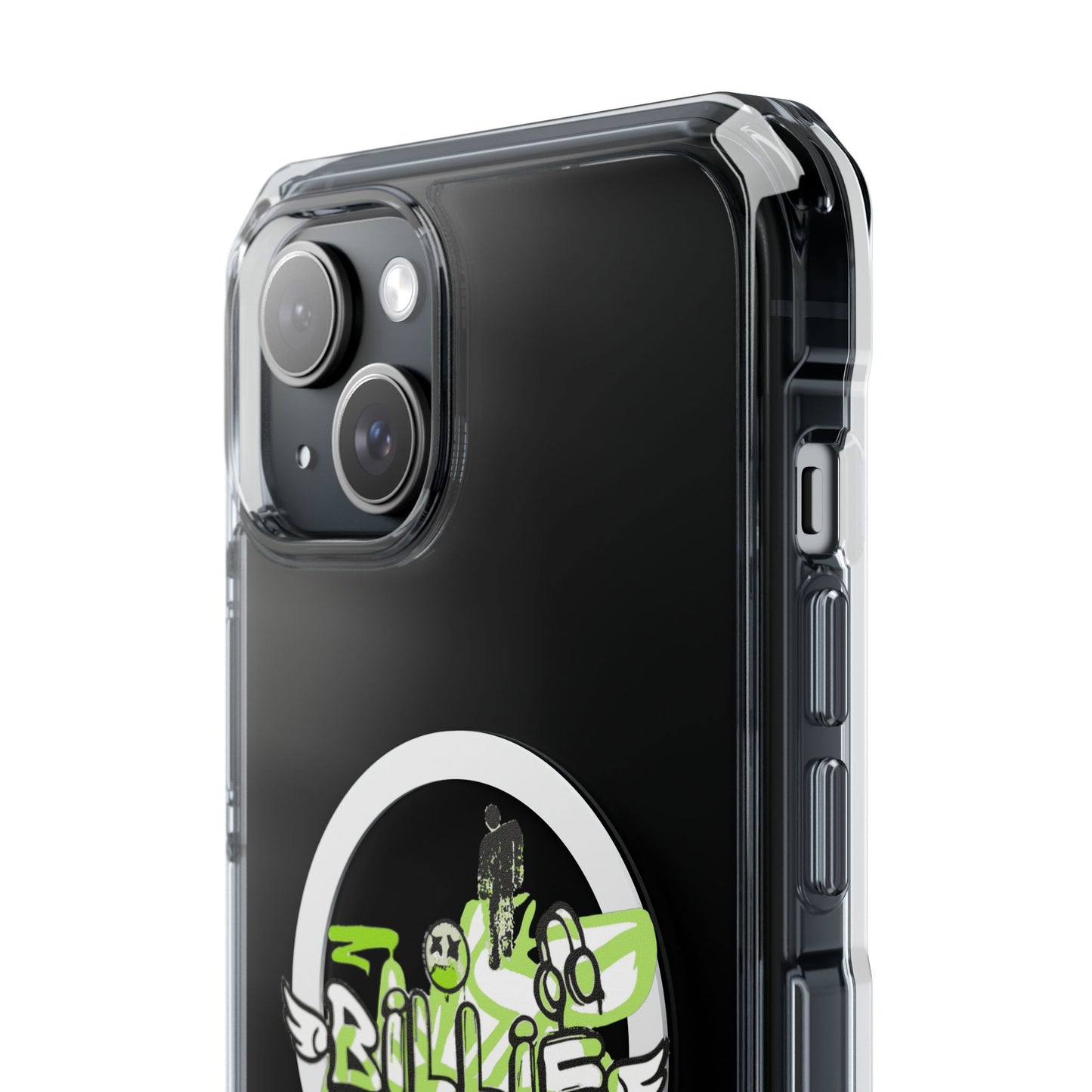 Grunge Angel Graffiti Magnetic Clear Impact Case