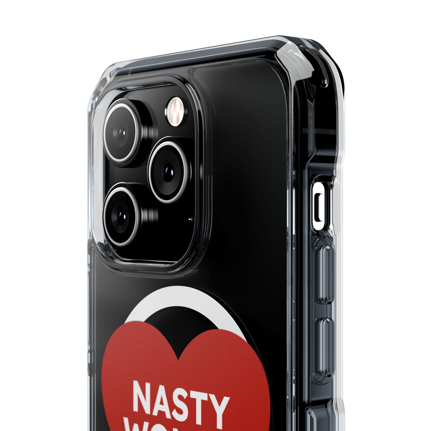 Nasty Women Heart Magnetic Clear Impact cases
