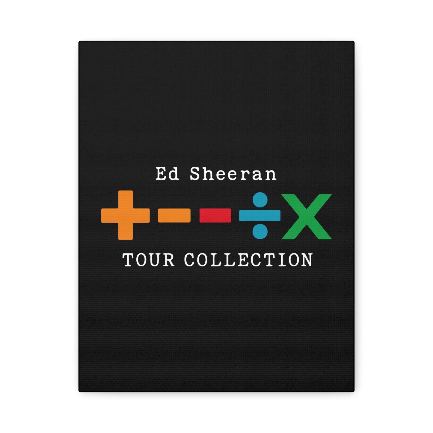 Matte Stretched Canvas, 1.25" Depth – Ed Sheeran Black Edition